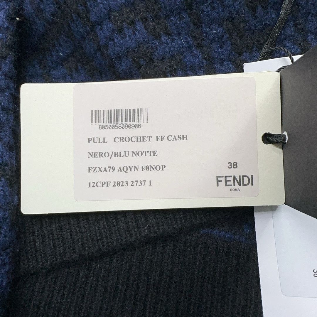 Fendi Fendi FF Pattern Cashmere Sweater Size IT 38 Size XS / US 0-2 / IT 36-38 - 4 Thumbnail