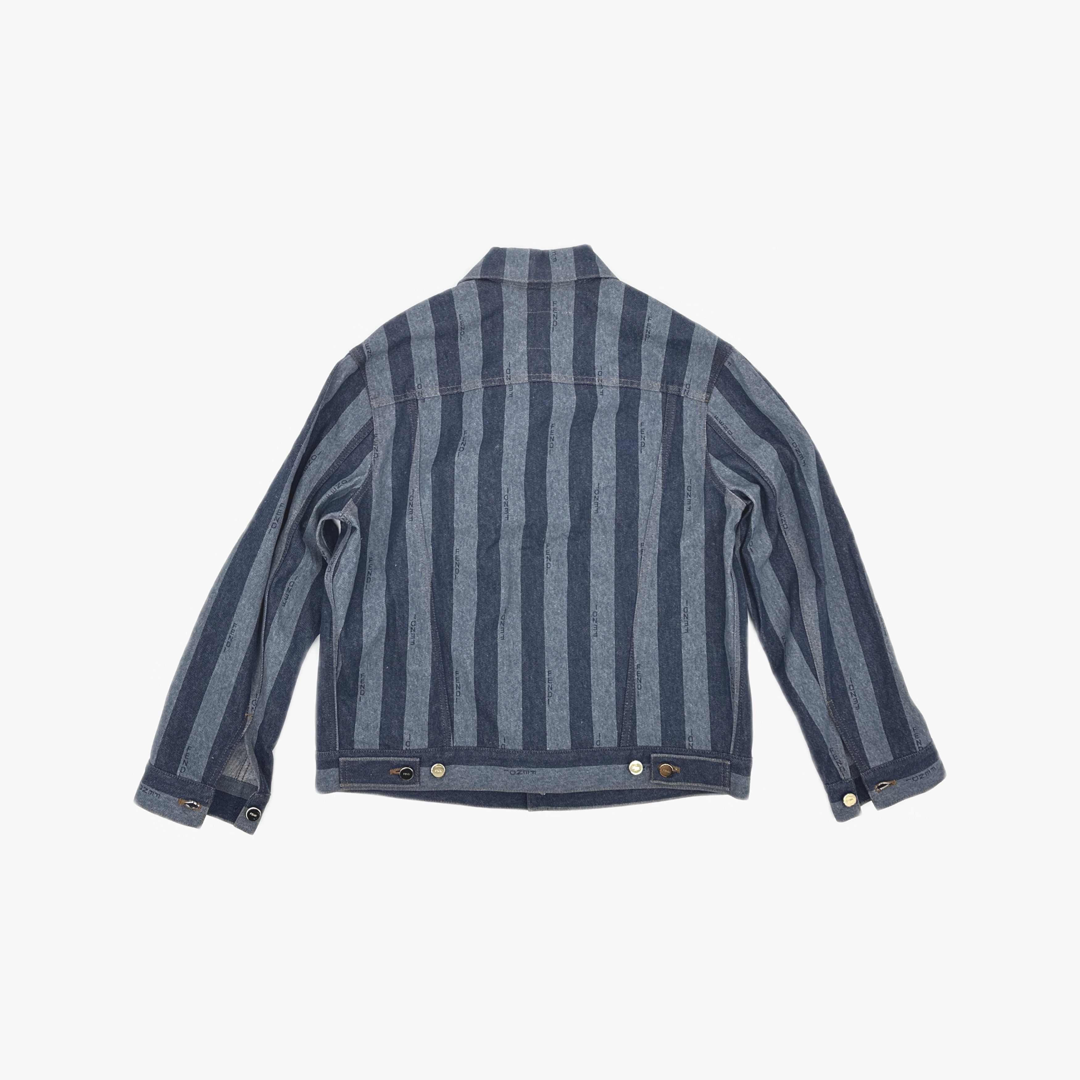 Fendi Fendi Striped Denim Jacket Size IT 38 Size XS / US 0-2 / IT 36-38 - 2 Thumbnail
