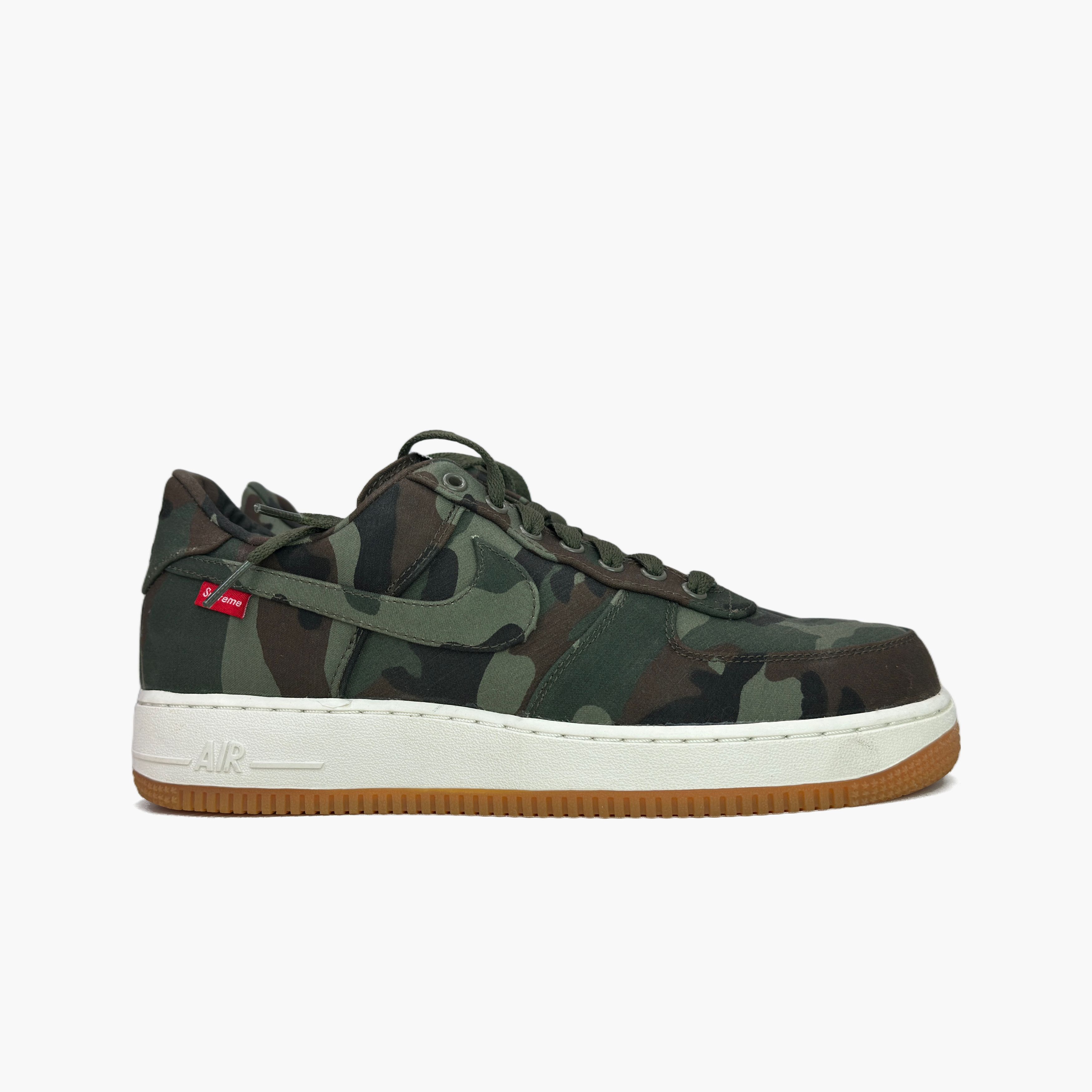 Nike Supreme x Nike Air Force 1 Camo Low-Top Sneakers US 9.5 Size US 10 / EU 43 - 4 Thumbnail