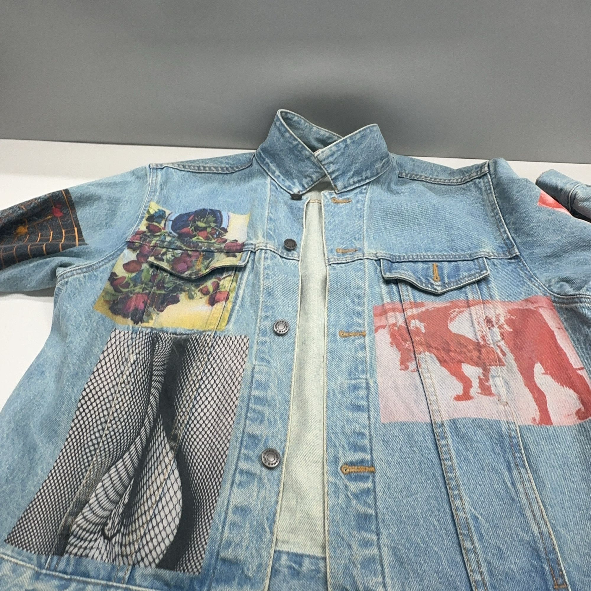 Supreme Supreme Collage Graphic Denim Jacket Size L Size US L / EU 52-54 / 3 - 8 Thumbnail