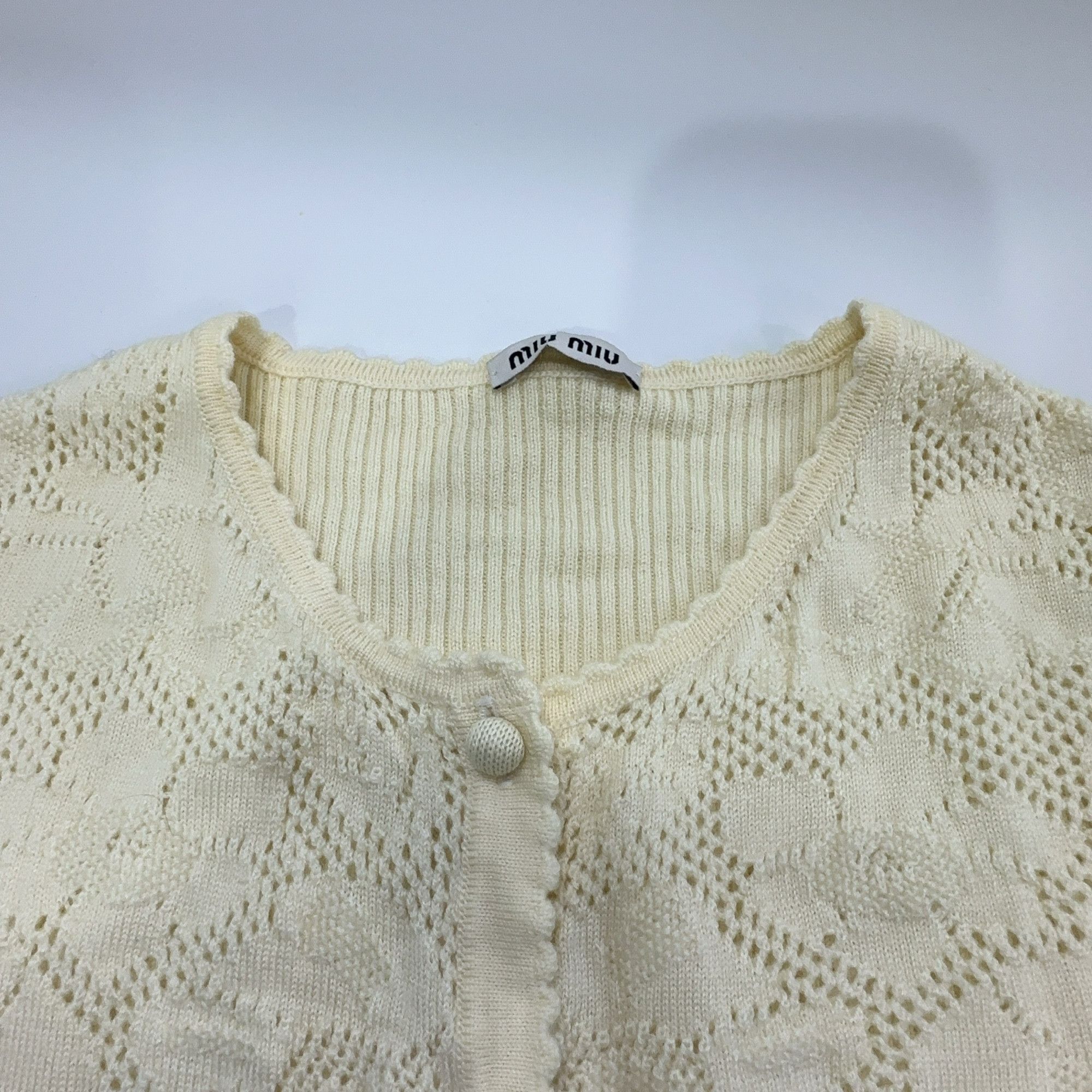 Miu Miu Miu Miu Pointelle Knit Cardigan Size 40 Size S / US 4 / IT 40 - 10 Thumbnail