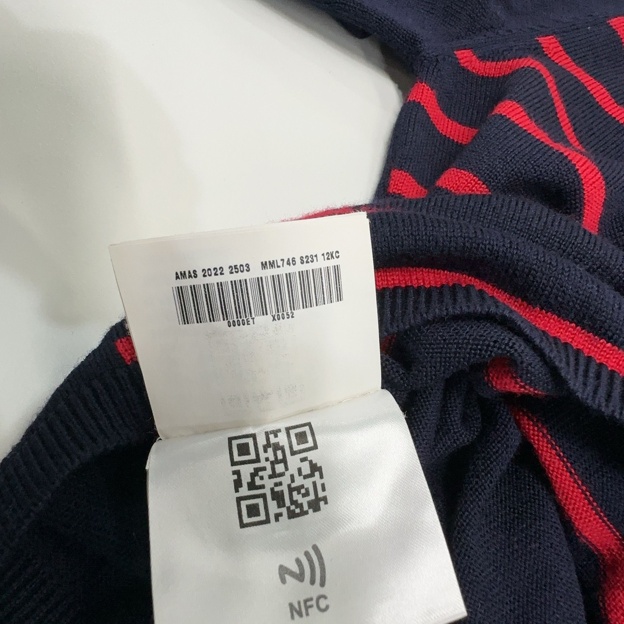 Miu Miu Miu Miu Striped Logo Knit Sweater Size 36 Size XS / US 0-2 / IT 36-38 - 6 Thumbnail