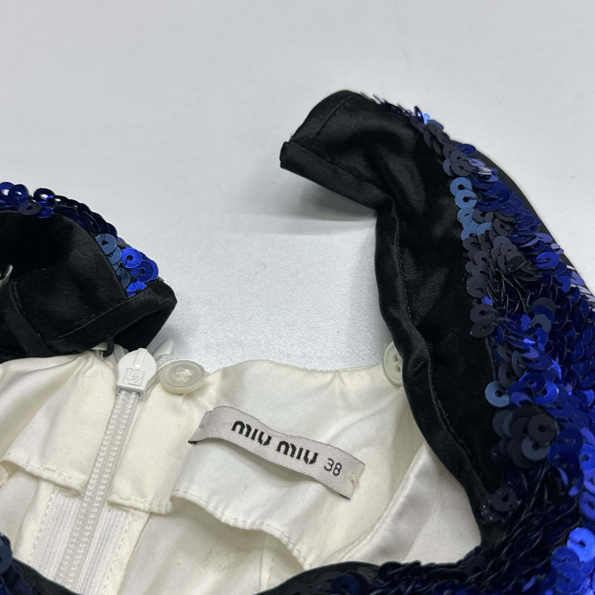 Miu Miu Miu Miu Sequin Collar Blouse Size 38 Size XS / US 0-2 / IT 36-38 - 6 Thumbnail