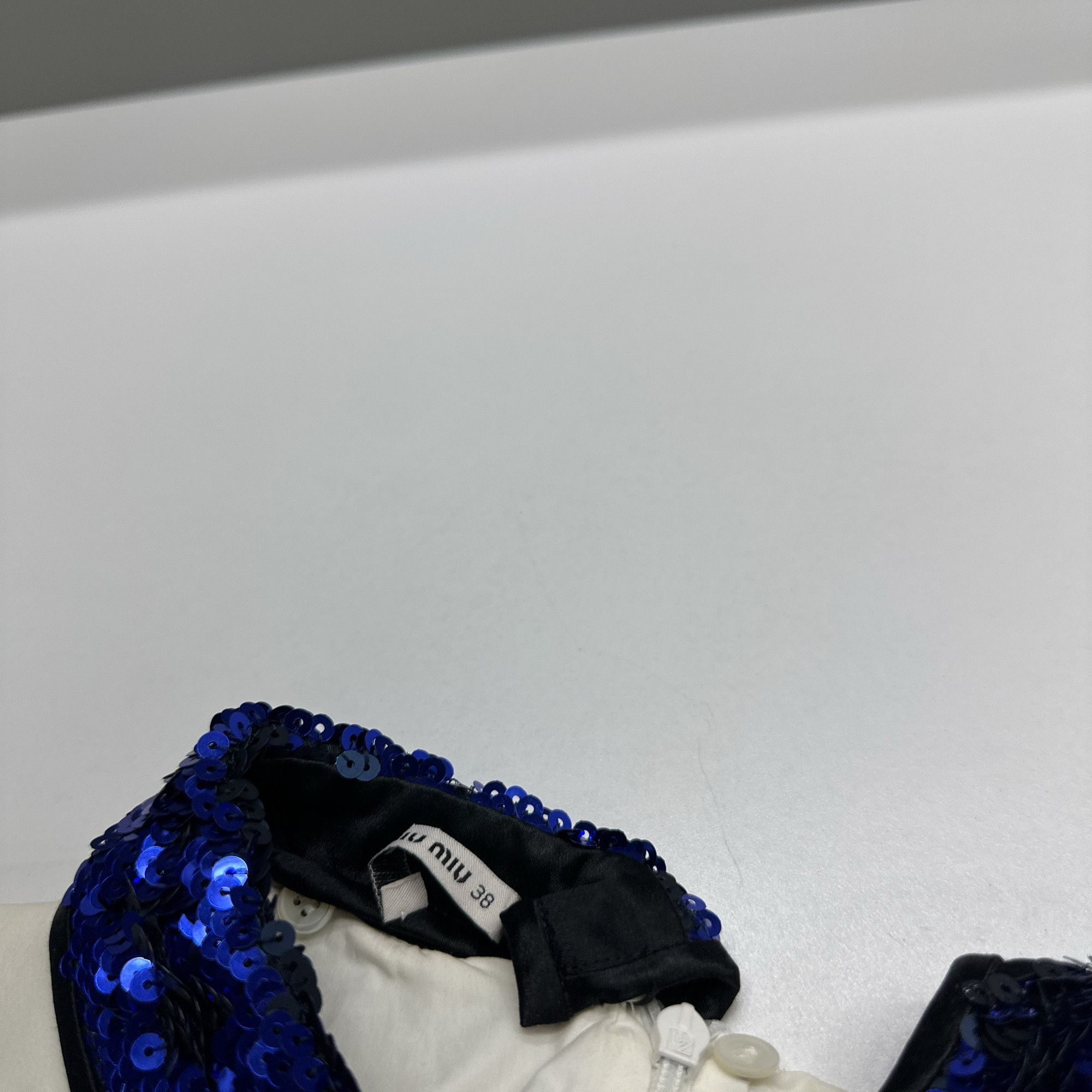 Miu Miu Miu Miu Sequin Collar Blouse Size 38 Size XS / US 0-2 / IT 36-38 - 3 Thumbnail
