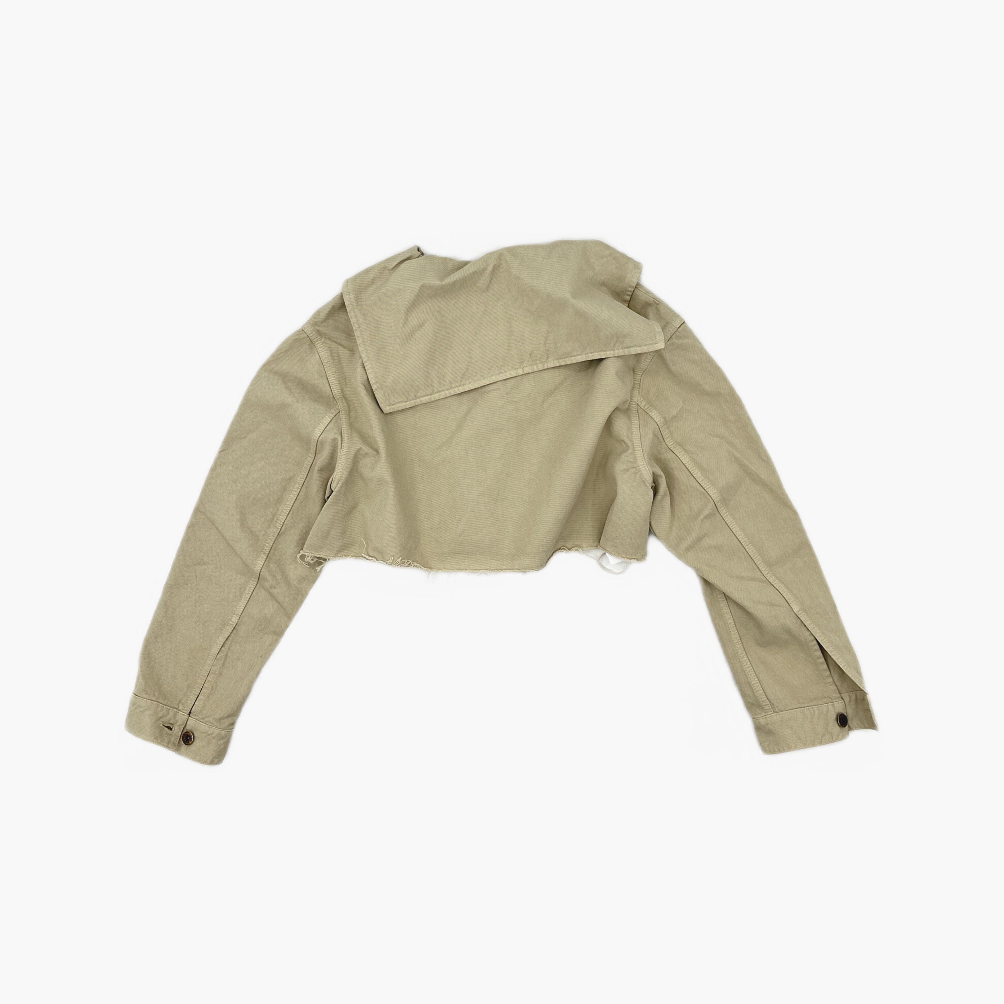 Miu Miu Miu Miu Beige Cotton Sailor Collar Jacket Size 40 Size S / US 4 / IT 40 - 2 Thumbnail