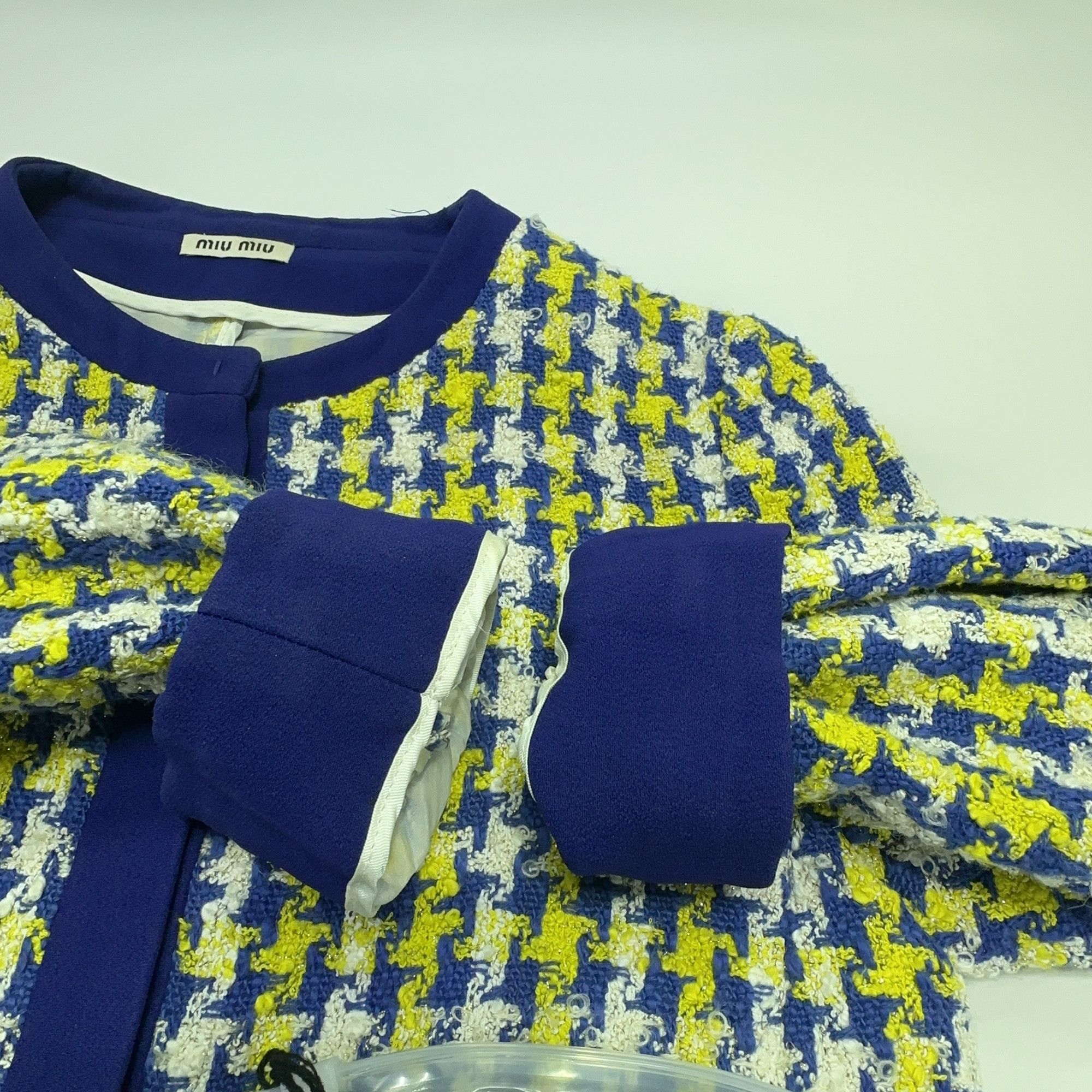 Miu Miu Miu Miu Houndstooth Tweed Jacket Size 38 Size XS / US 0-2 / IT 36-38 - 11 Thumbnail