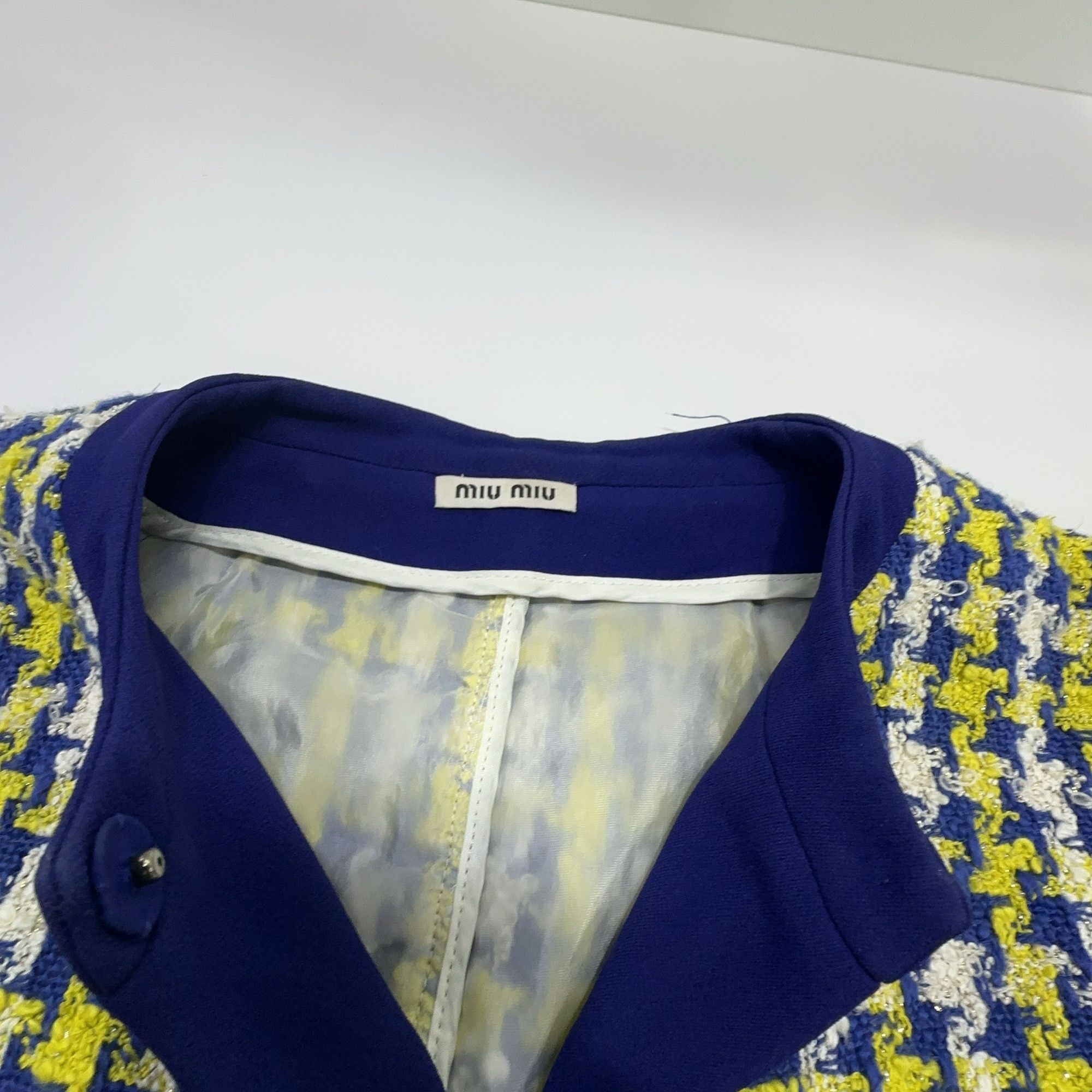 Miu Miu Miu Miu Houndstooth Tweed Jacket Size 38 Size XS / US 0-2 / IT 36-38 - 7 Thumbnail