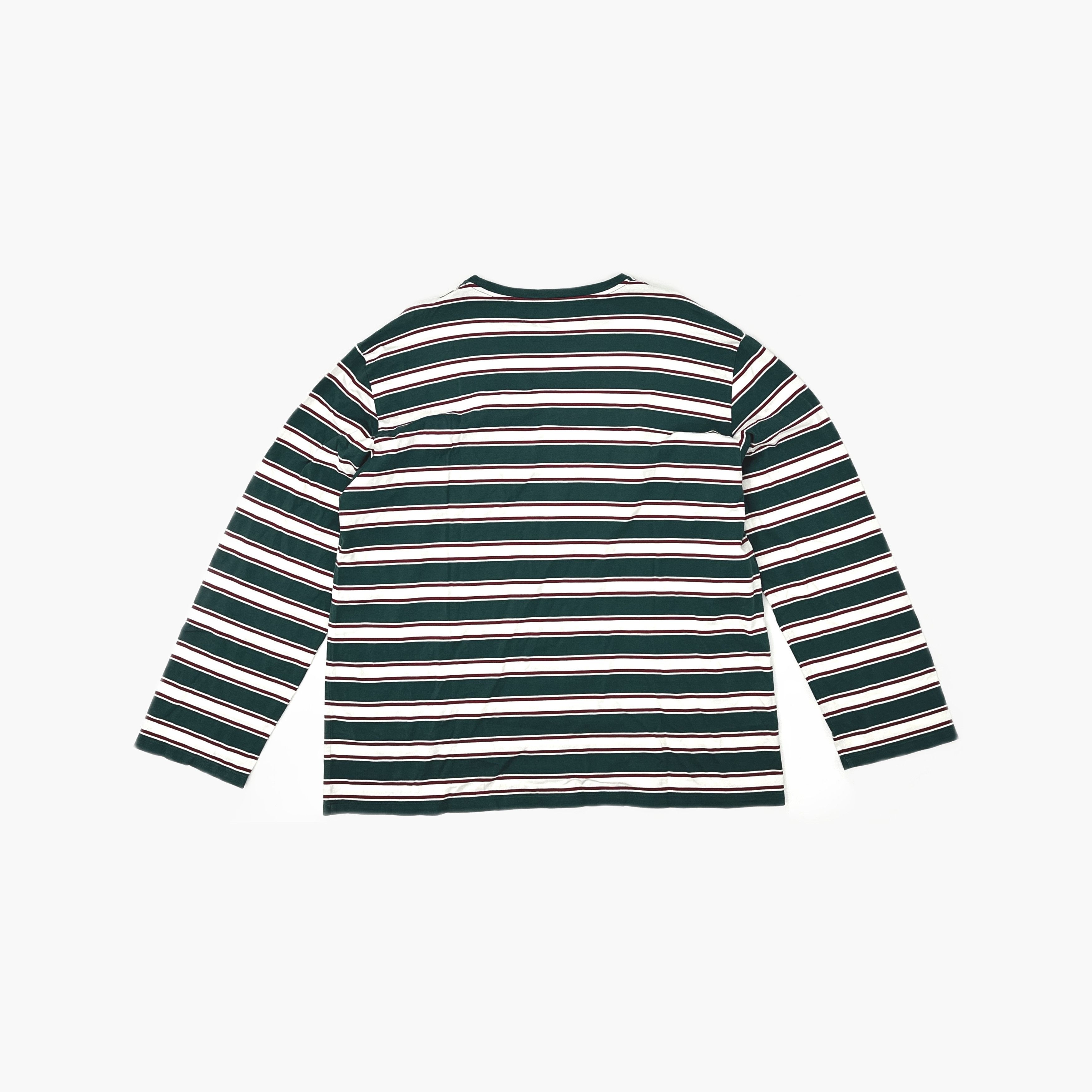 Miu Miu Miu Miu Green Striped Long Sleeve T-Shirt Size XL Size XL / US 12-14 / IT 48-50 - 2 Thumbnail