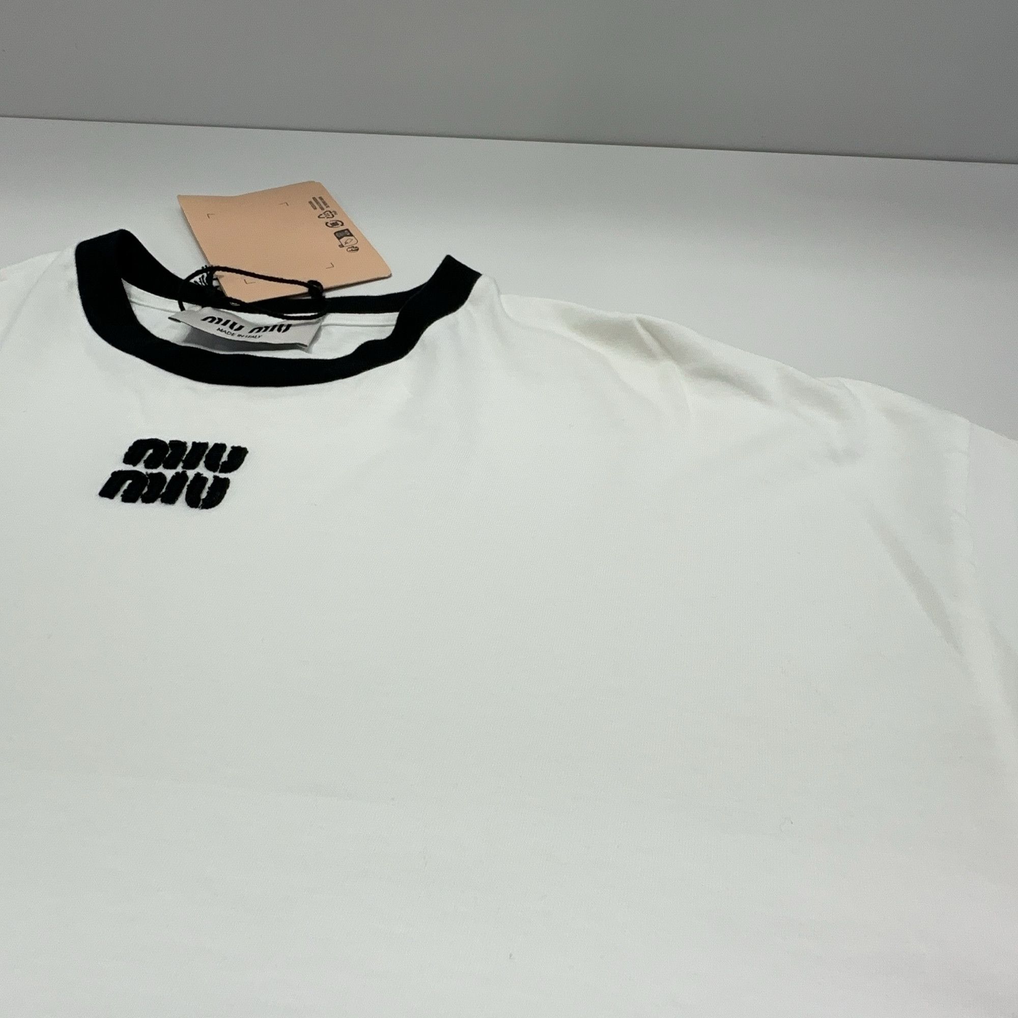 Miu Miu Miu Miu Logo Print T-Shirt Size XS Size XS / US 0-2 / IT 36-38 - 14 Thumbnail