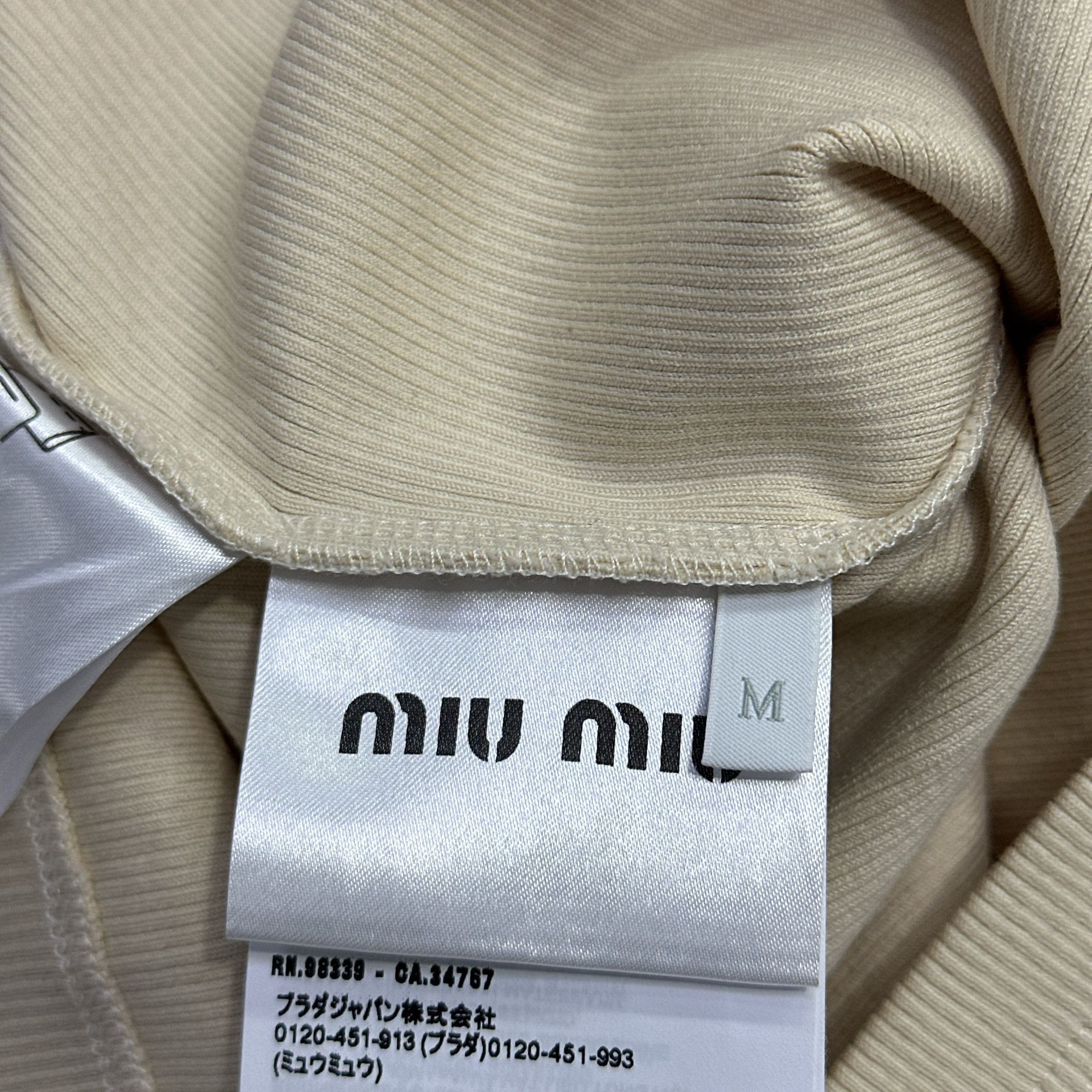 Miu Miu Miu Miu Logo Embroidery Tank Top Size M Size M / US 6-8 / IT 42-44 - 4 Thumbnail