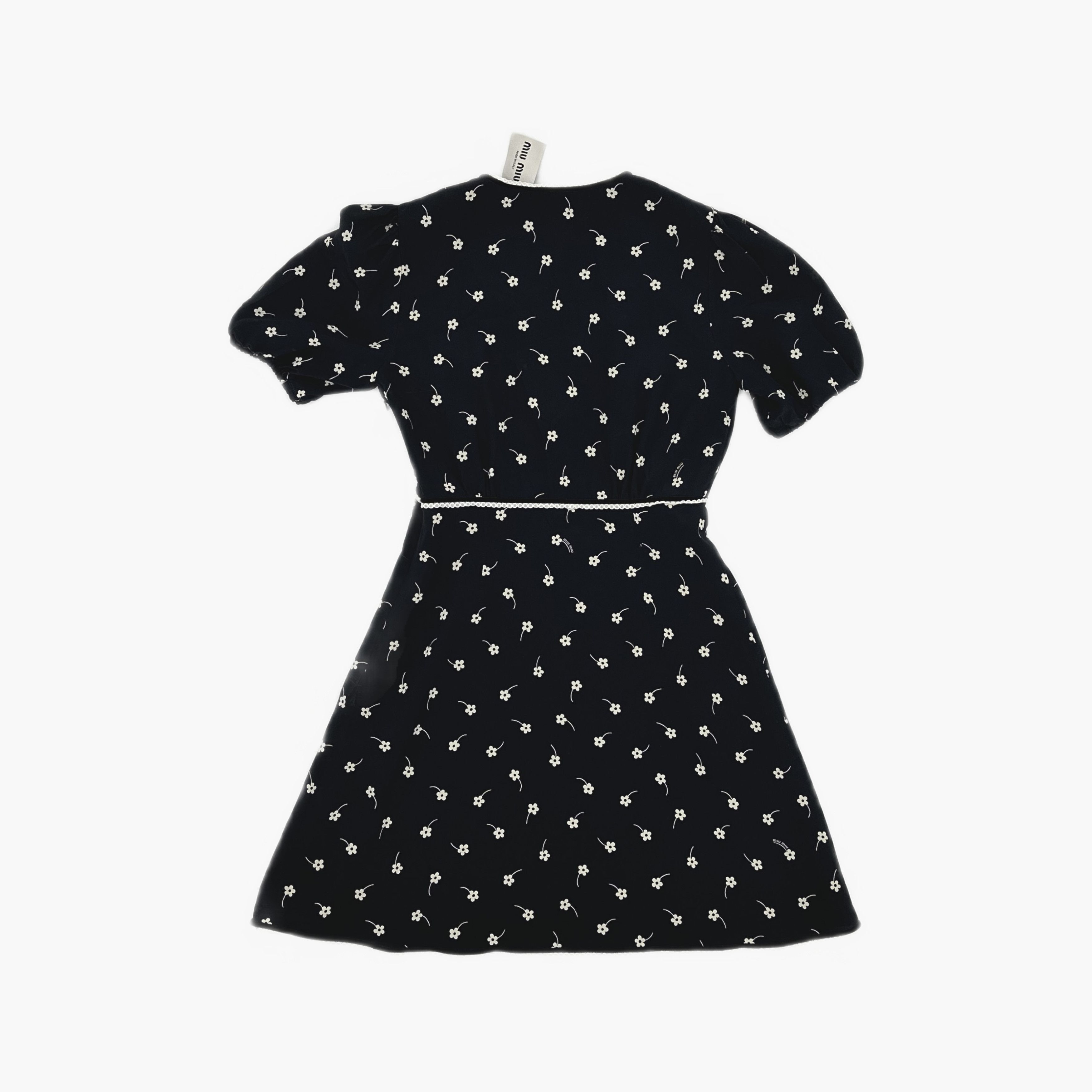 Miu Miu Miu Miu Floral Silk V-Neck Dress Size 40 Size S / US 4 / IT 40 - 2 Thumbnail
