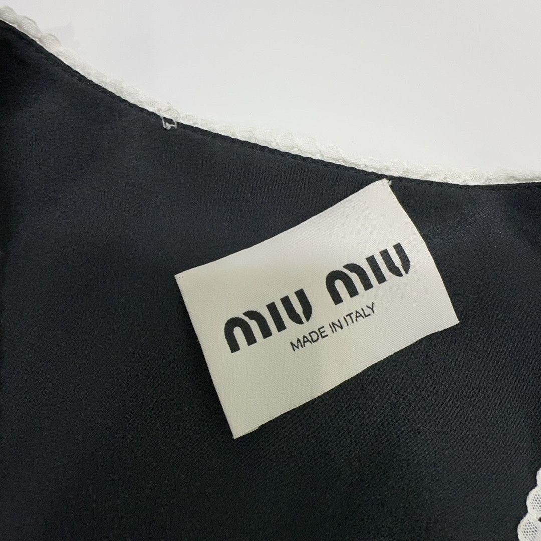 Miu Miu Miu Miu Floral Silk V-Neck Dress Size 40 Size S / US 4 / IT 40 - 3 Thumbnail