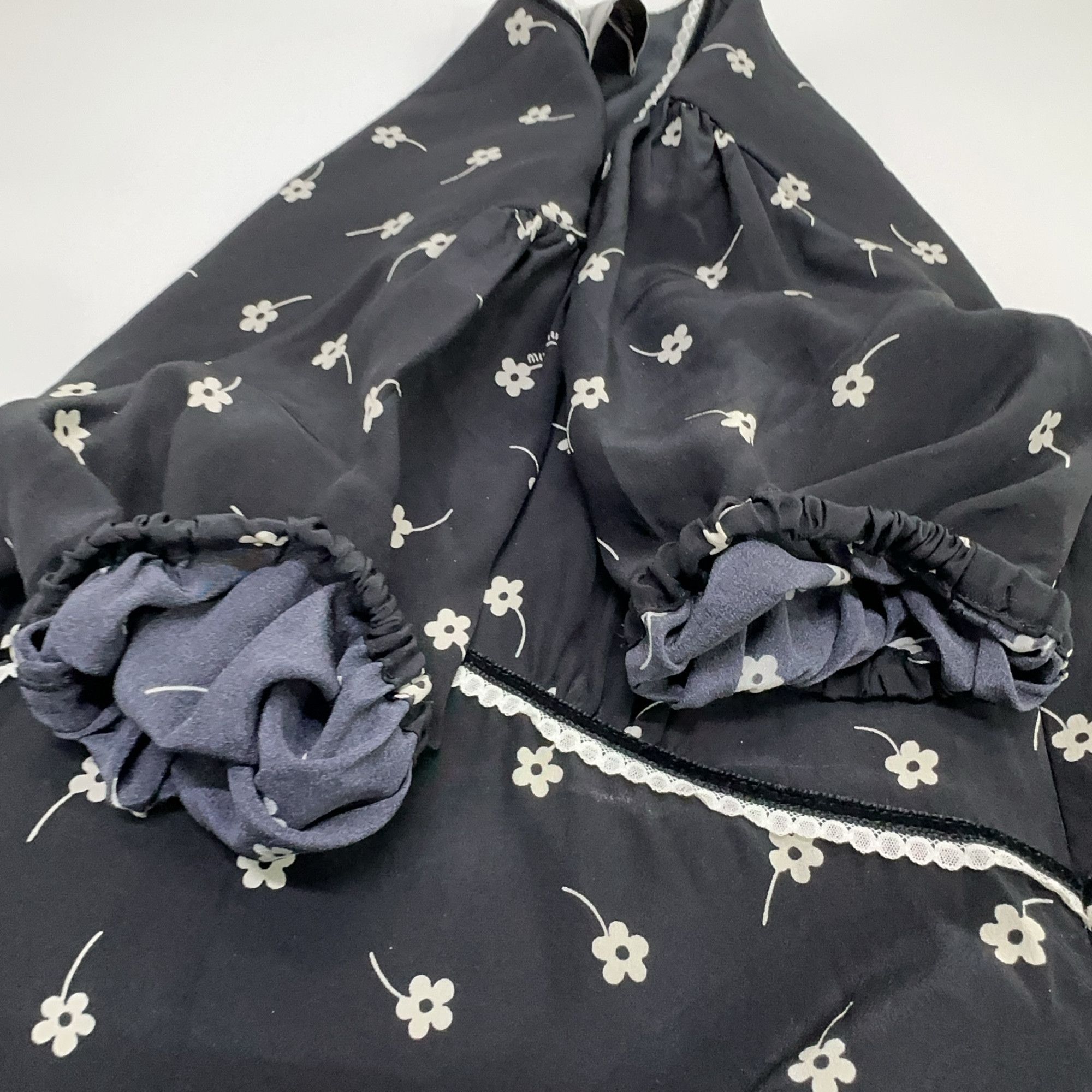 Miu Miu Miu Miu Floral Silk V-Neck Dress Size 40 Size S / US 4 / IT 40 - 10 Thumbnail