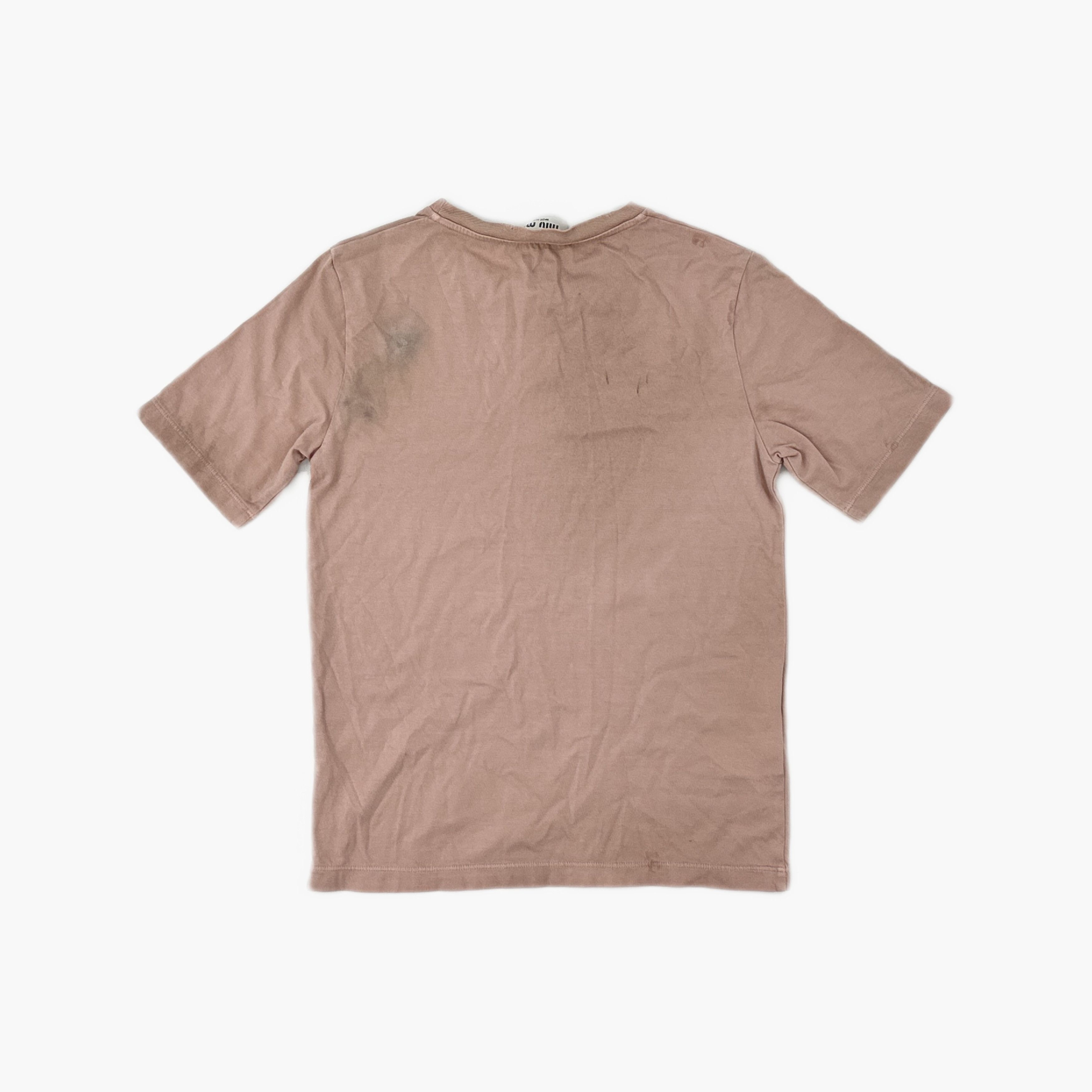 Miu Miu Miu Miu Logo Embroidery T-Shirt Size M Size M / US 6-8 / IT 42-44 - 2 Thumbnail