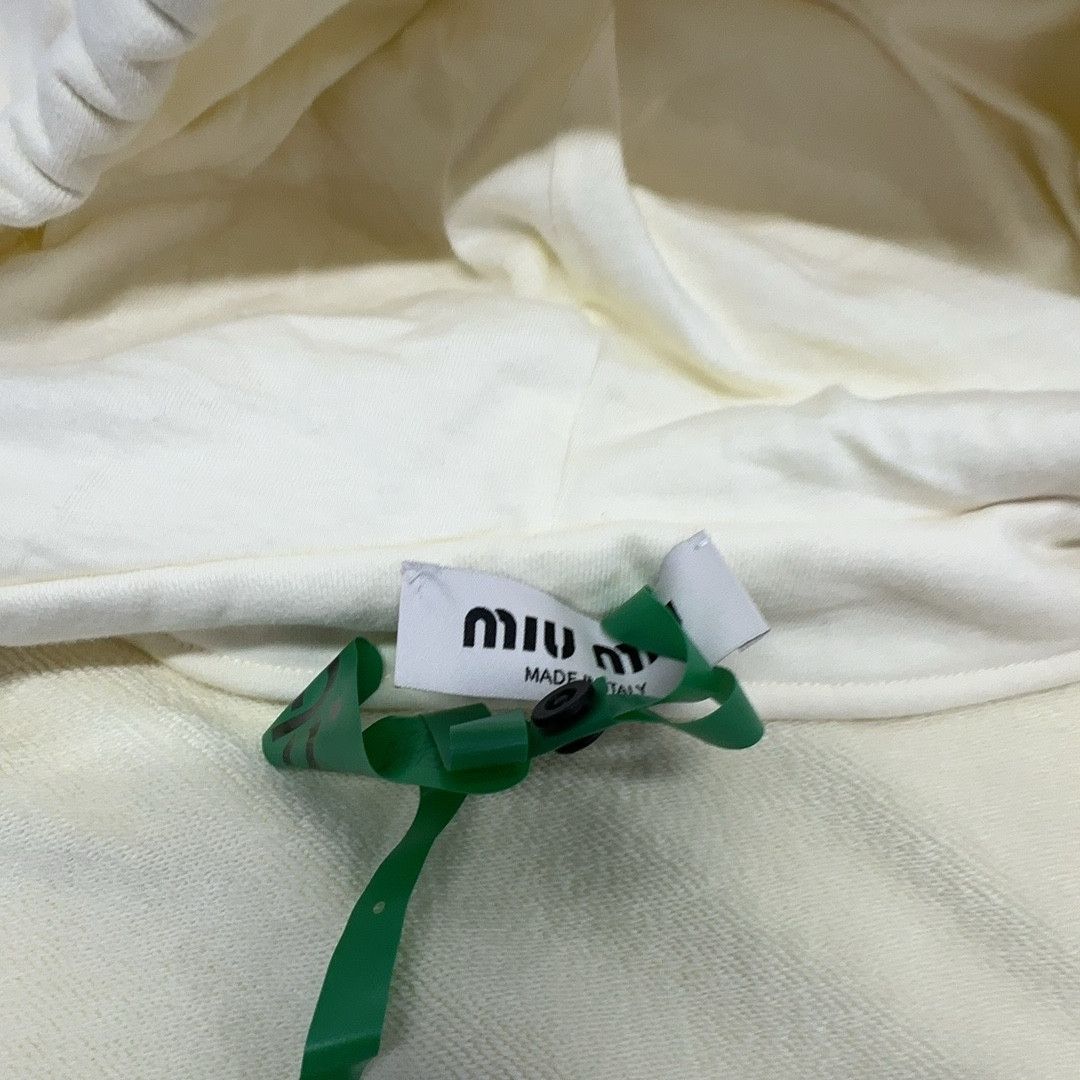 Miu Miu Miu Miu Logo Embroidered Zip Hoodie Size XS Size XS / US 0-2 / IT 36-38 - 6 Thumbnail
