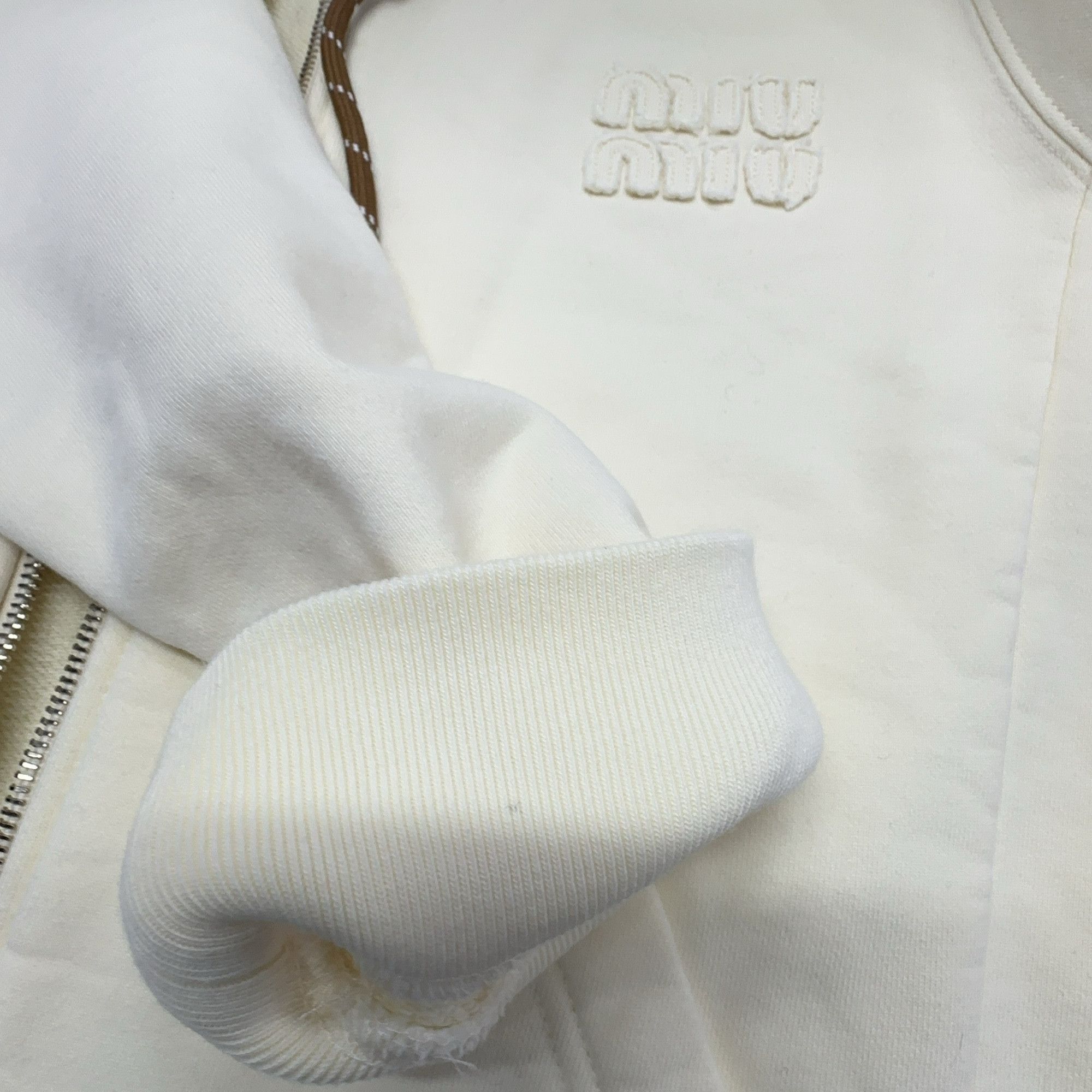 Miu Miu Miu Miu Logo Embroidered Zip Hoodie Size XS Size XS / US 0-2 / IT 36-38 - 11 Thumbnail
