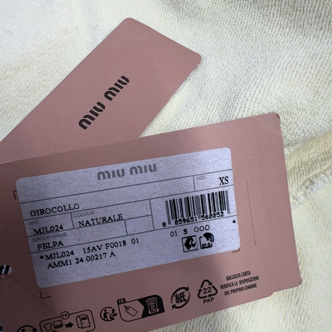 Miu Miu Miu Miu Logo Embroidered Zip Hoodie Size XS Size XS / US 0-2 / IT 36-38 - 4 Thumbnail