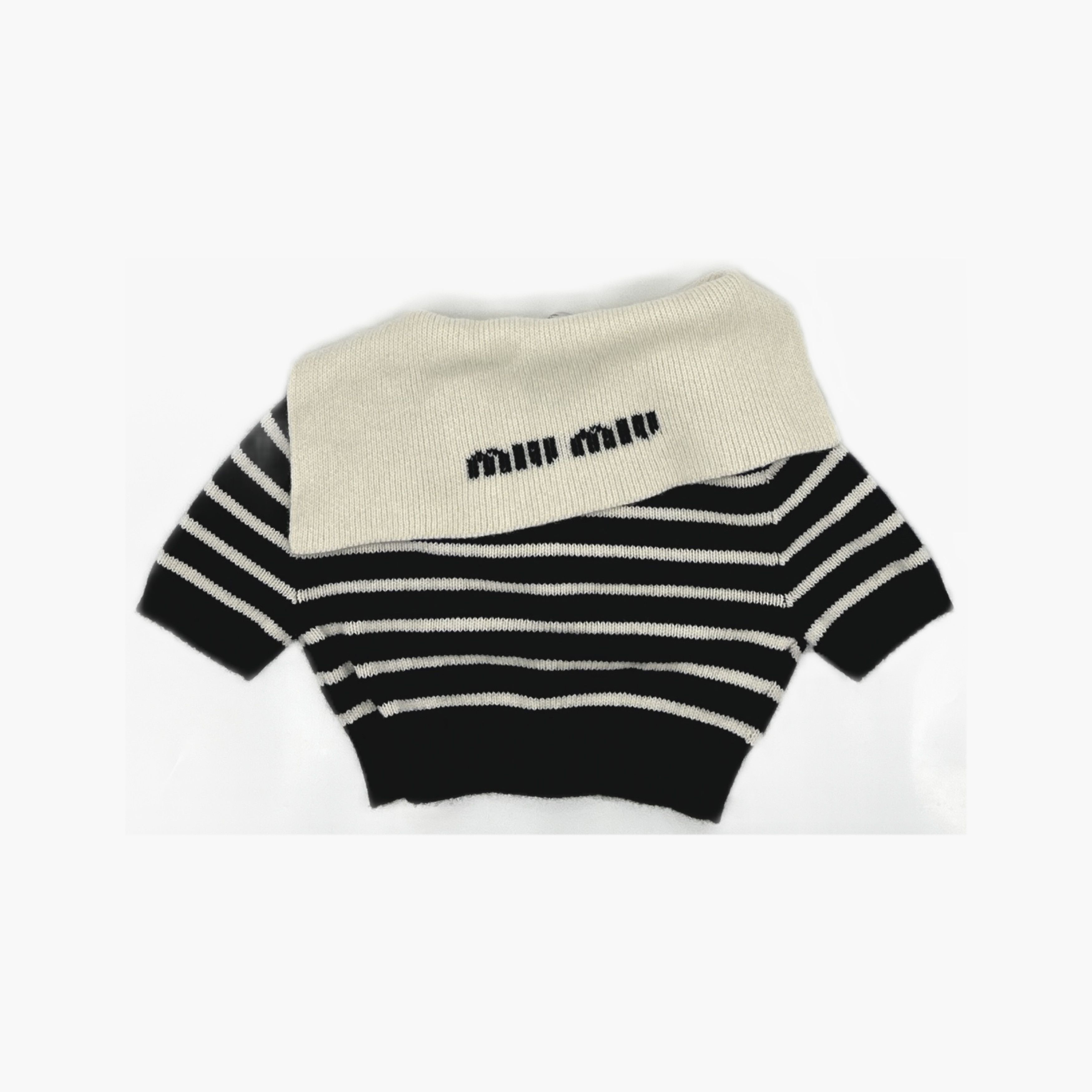 Miu Miu Miu Miu Striped Cashmere Sweater Size 36 Size XS / US 0-2 / IT 36-38 - 2 Thumbnail