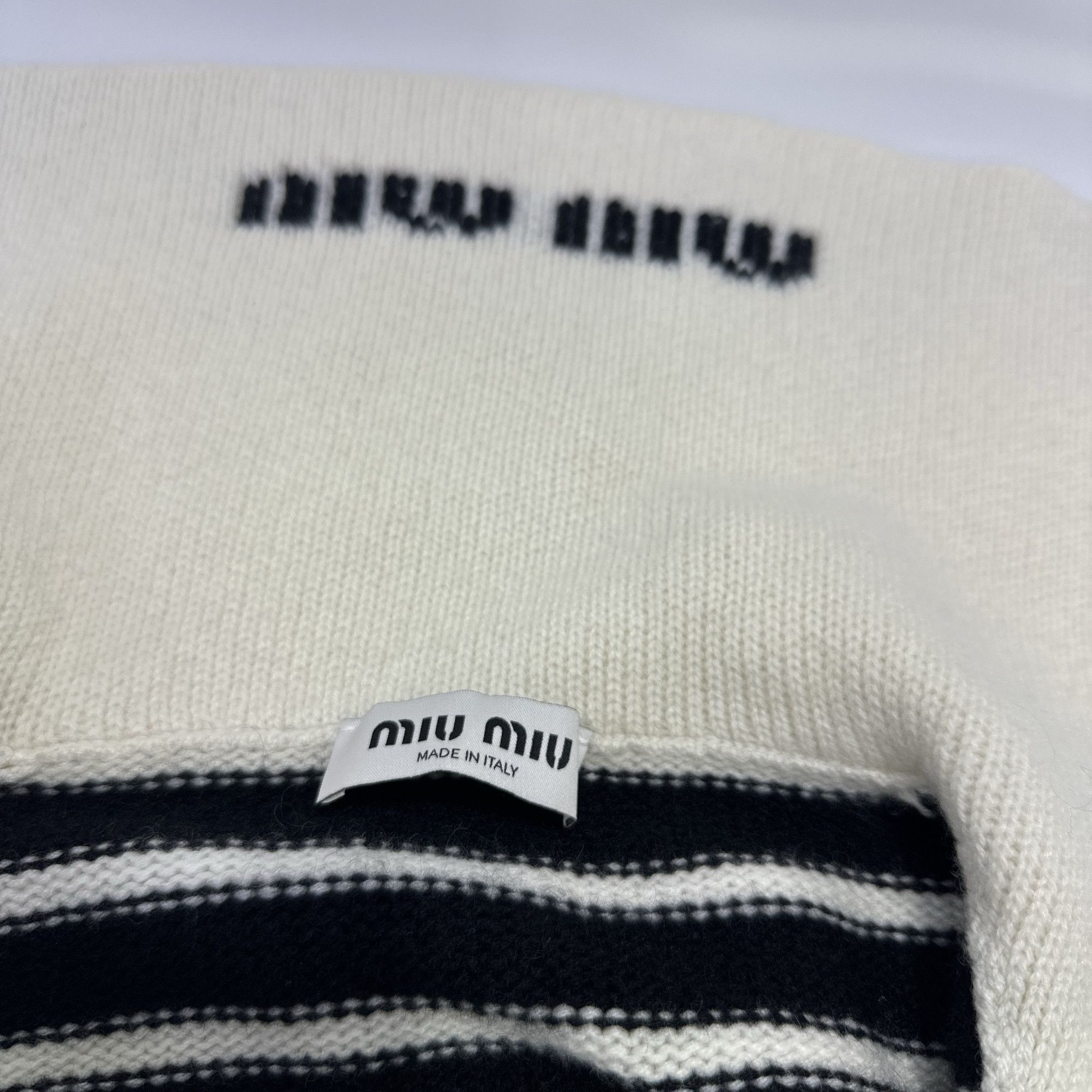 Miu Miu Miu Miu Striped Cashmere Sweater Size 36 Size XS / US 0-2 / IT 36-38 - 3 Thumbnail