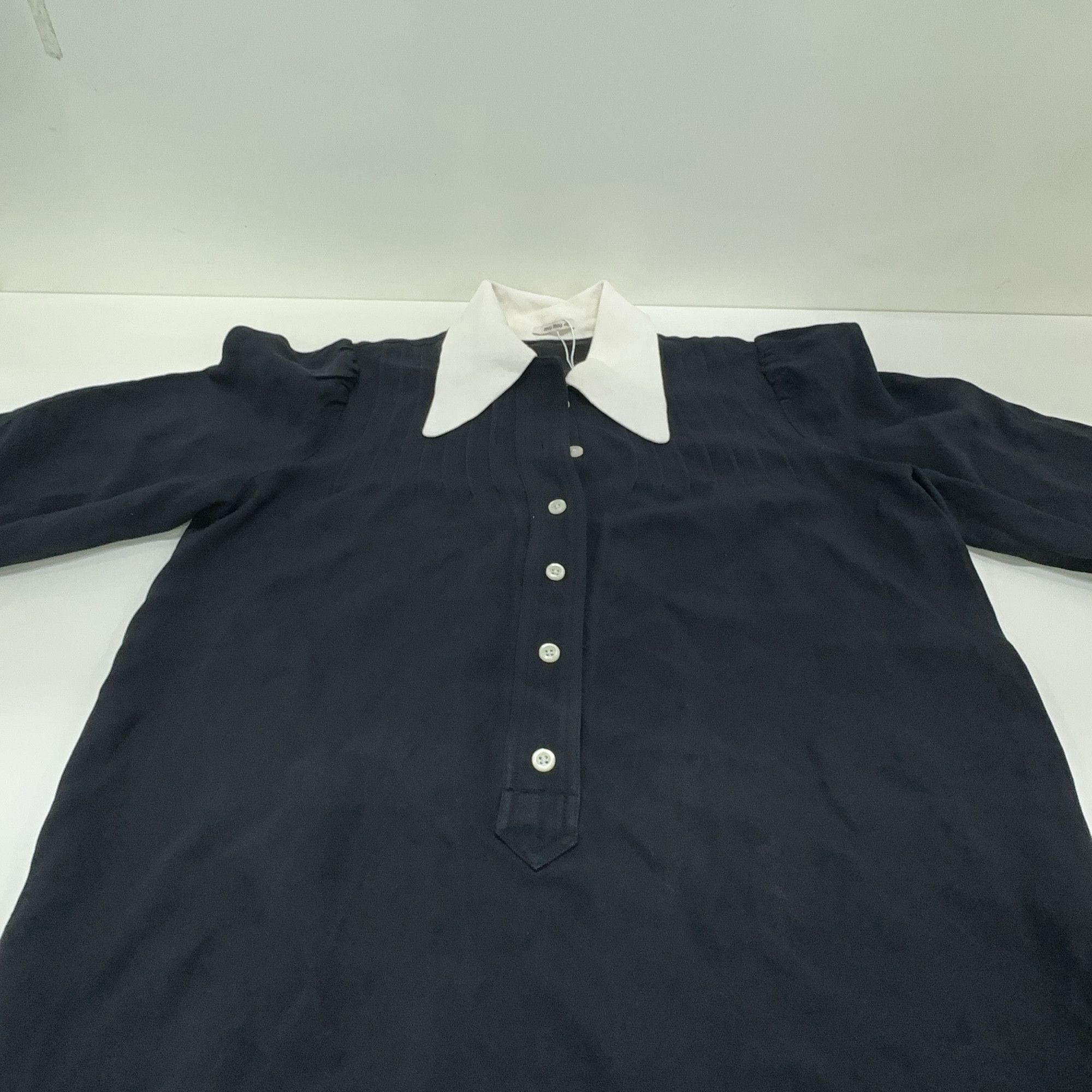 Miu Miu Miu Miu Contrast Collar Mini Dress Size 40 Size S / US 4 / IT 40 - 9 Thumbnail