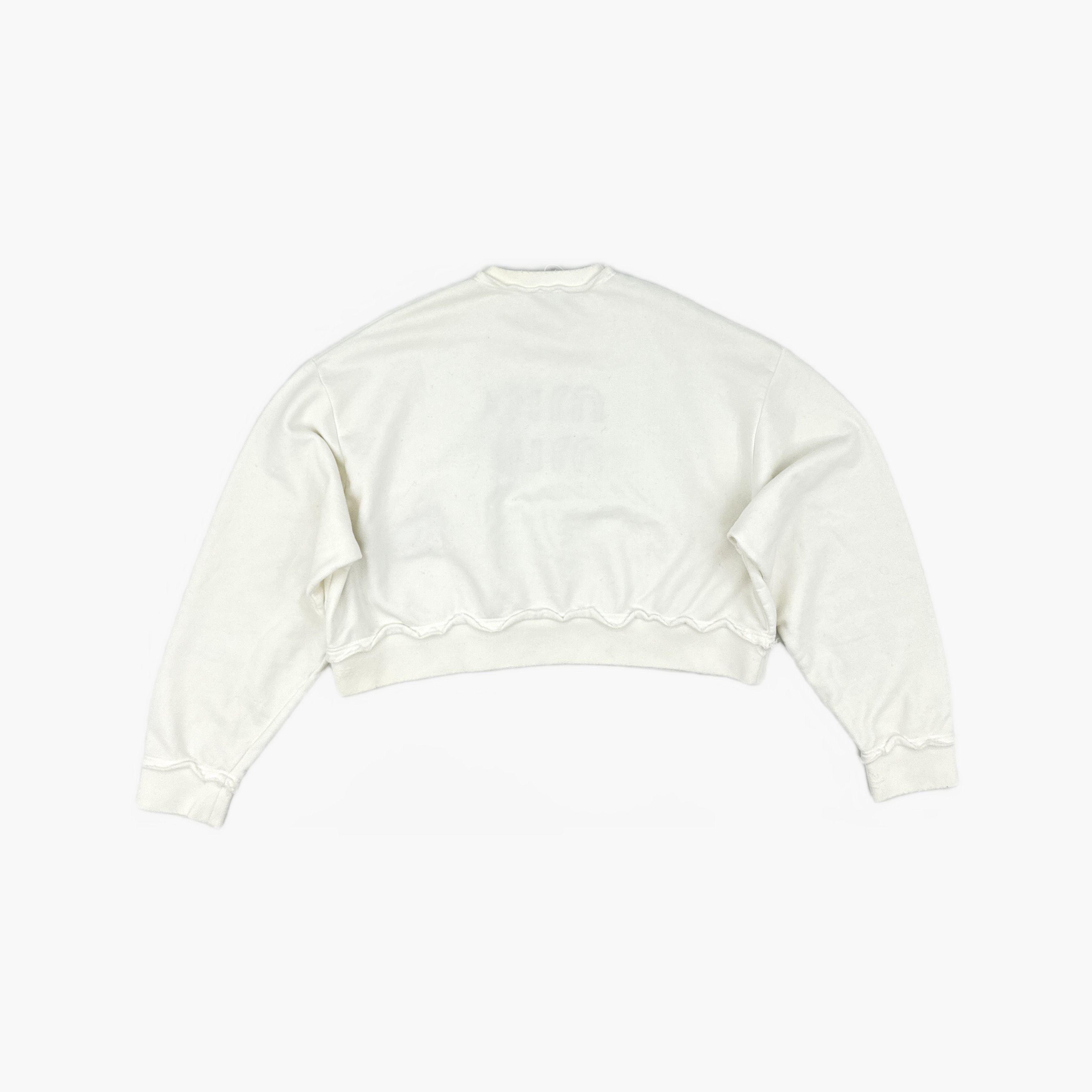 Miu Miu Miu Miu Embroidered Logo Sweatshirt Size M Size M / US 6-8 / IT 42-44 - 2 Thumbnail
