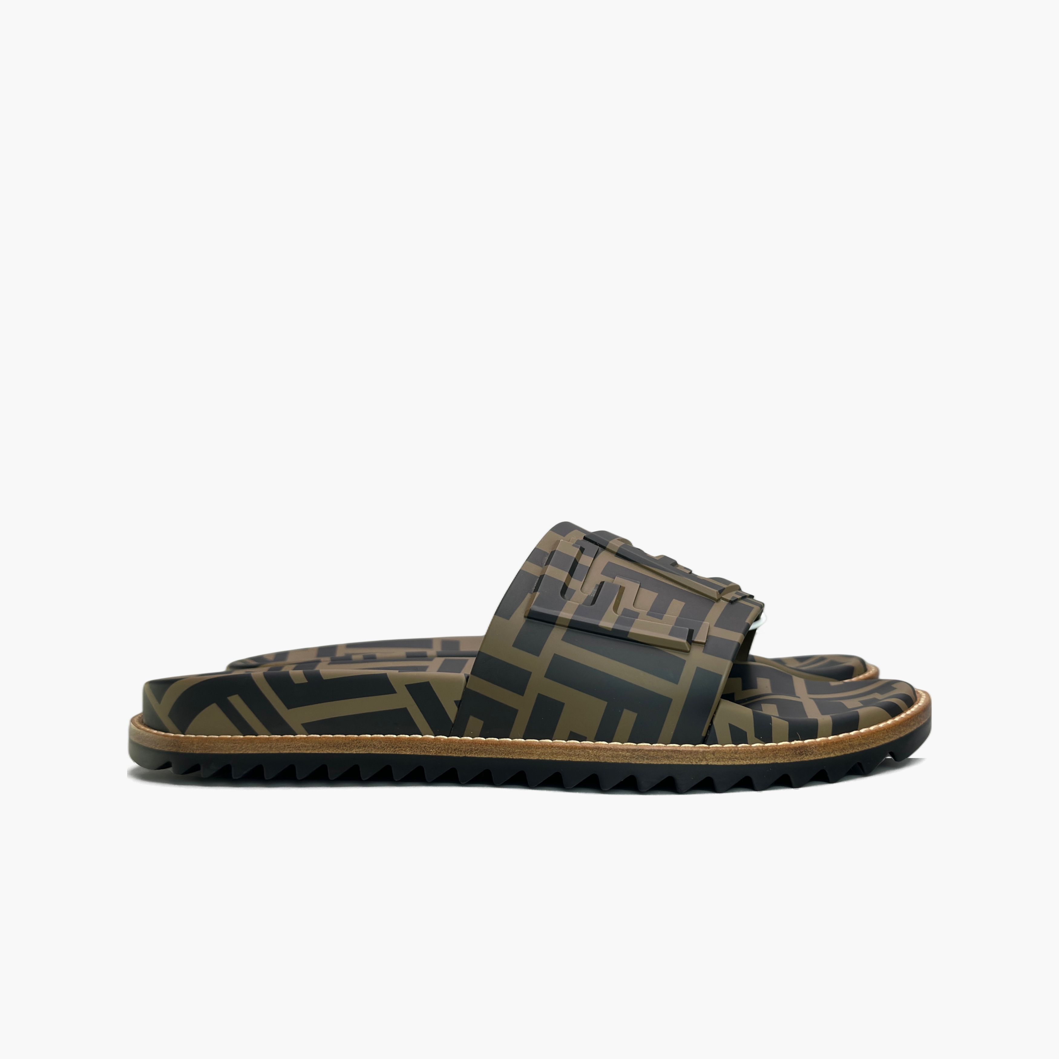 Fendi Fendi FF Logo Slides US 8 Size US 8 / EU 41 - 4 Thumbnail