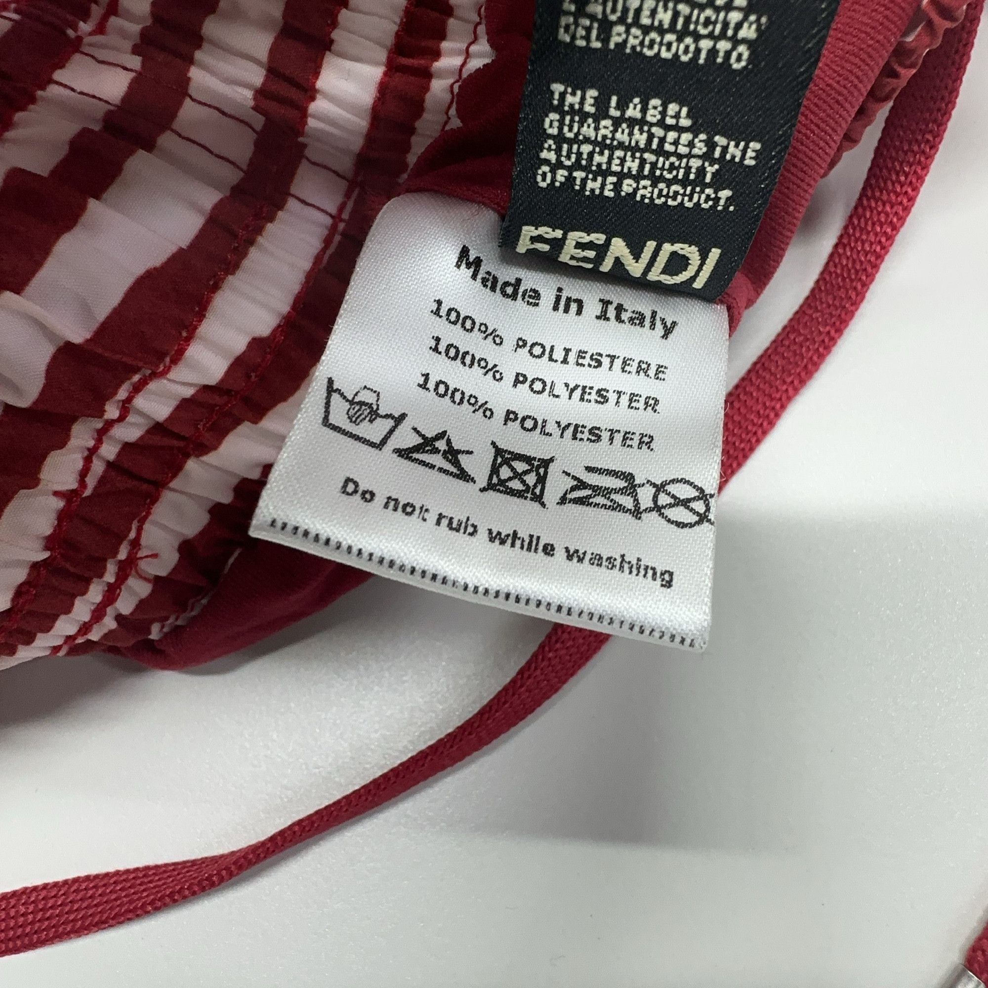 Fendi Fendi Red Striped Shorts Size 32 Size US 32 / EU 48 - 4 Thumbnail
