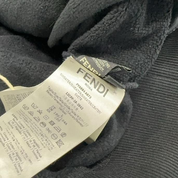 Fendi Fendi Logo Zip Up Hoodie Size L Size US L / EU 52-54 / 3 - 11 Thumbnail