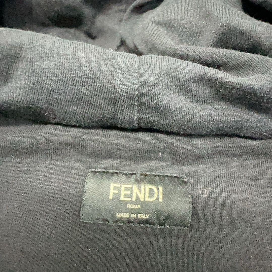 Fendi Fendi Logo Zip Up Hoodie Size L Size US L / EU 52-54 / 3 - 12 Thumbnail