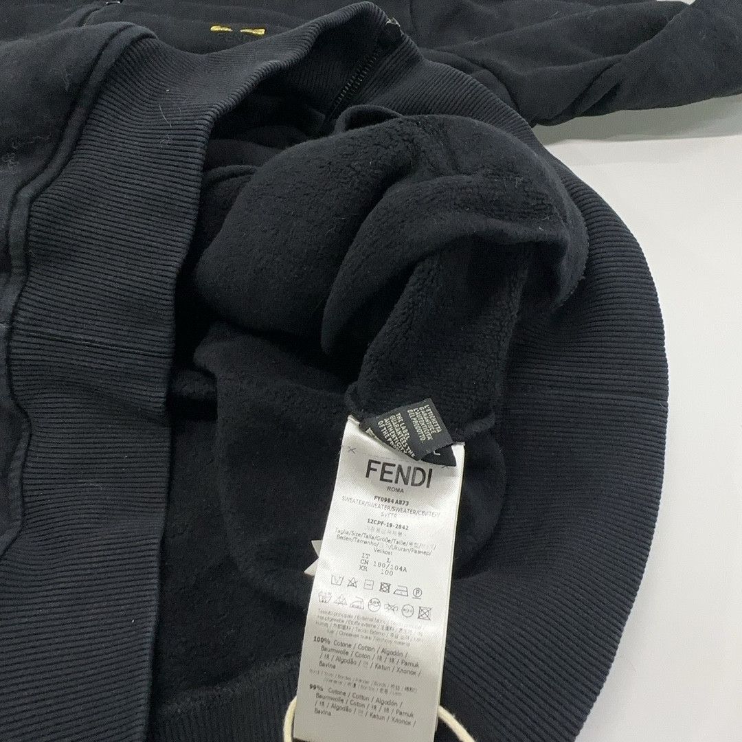 Fendi Fendi Logo Zip Up Hoodie Size L Size US L / EU 52-54 / 3 - 7 Thumbnail