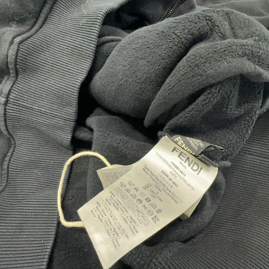 Fendi Fendi Logo Zip Up Hoodie Size L Size US L / EU 52-54 / 3 - 8 Thumbnail