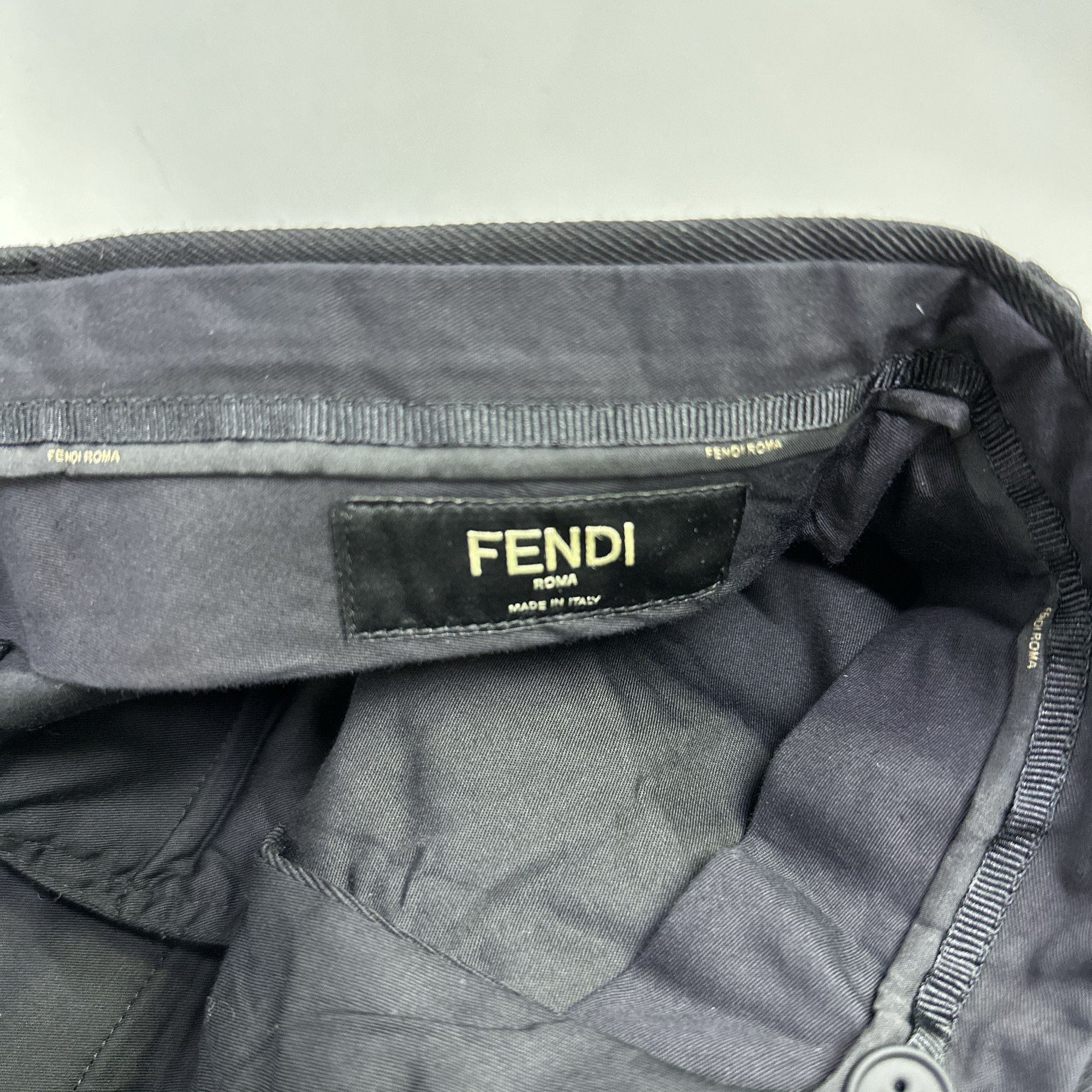 Fendi Fendi Contrast Piping Wool Trousers Size 28 Size US 28 / EU 44 - 3 Thumbnail