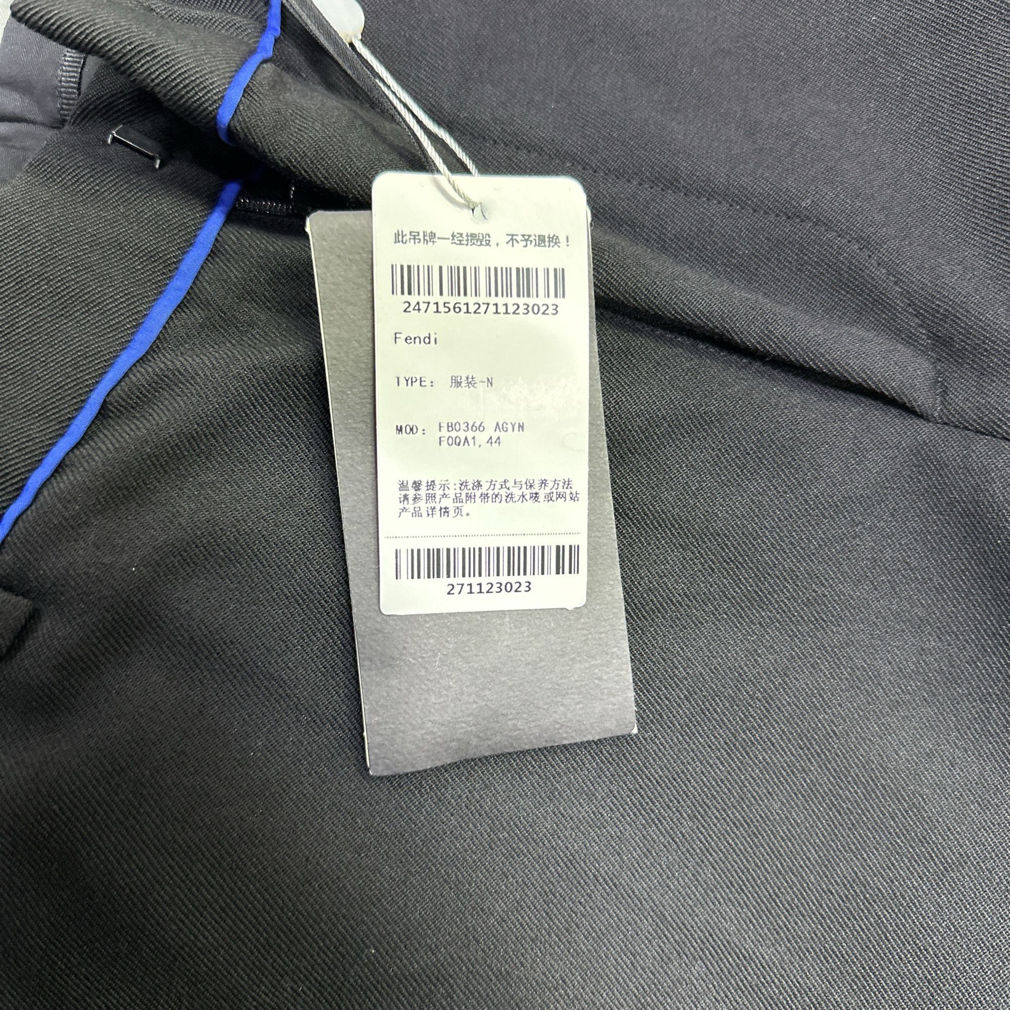 Fendi Fendi Contrast Piping Wool Trousers Size 28 Size US 28 / EU 44 - 5 Thumbnail