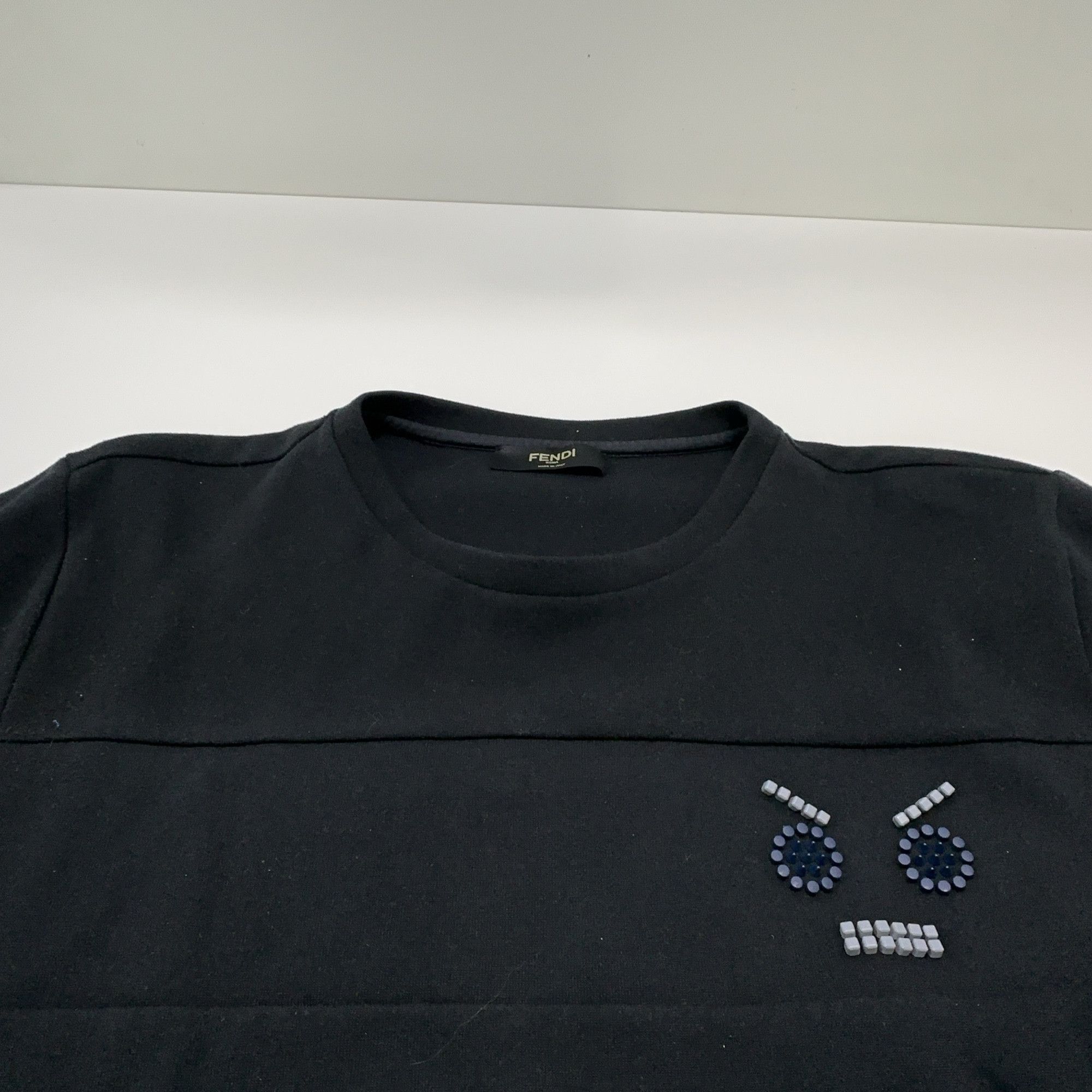 Fendi Fendi Studded Face Short Sleeve T-Shirt Size 52 Size US L / EU 52-54 / 3 - 10 Thumbnail