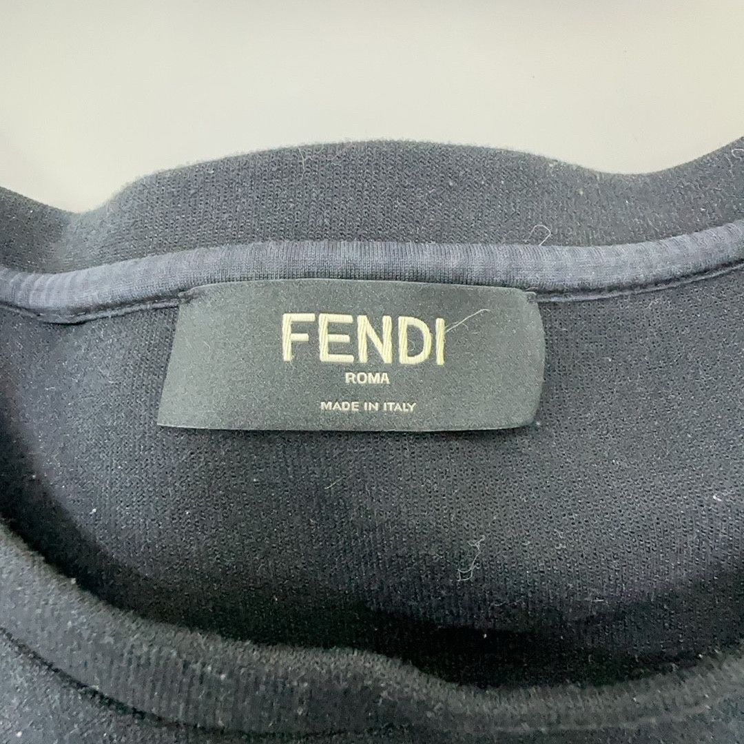 Fendi Fendi Studded Face Short Sleeve T-Shirt Size 52 Size US L / EU 52-54 / 3 - 3 Thumbnail