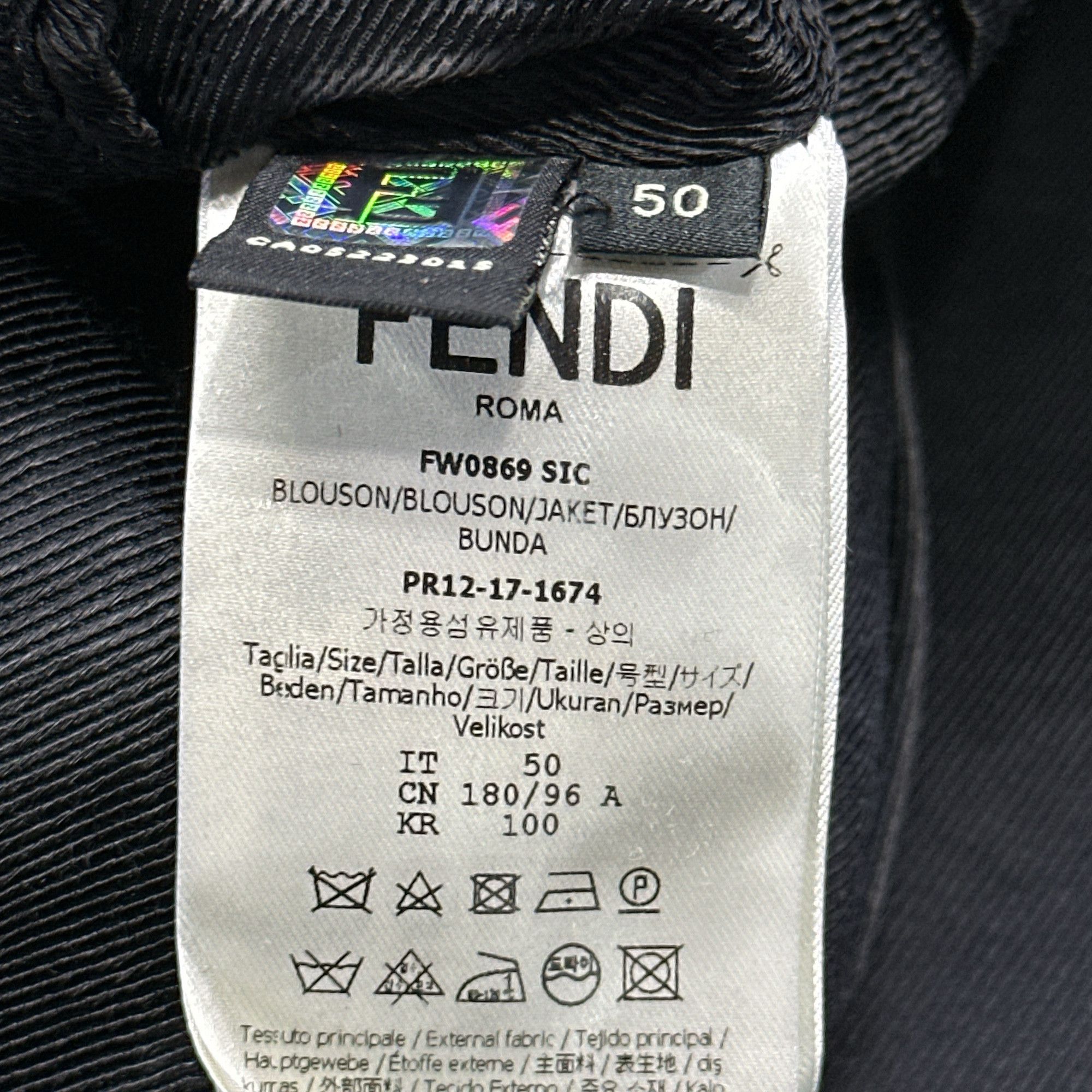 Fendi Fendi Fantastic Fendi Embroidered Bomber Jacket Size 50 Size US M / EU 48-50 / 2 - 4 Thumbnail