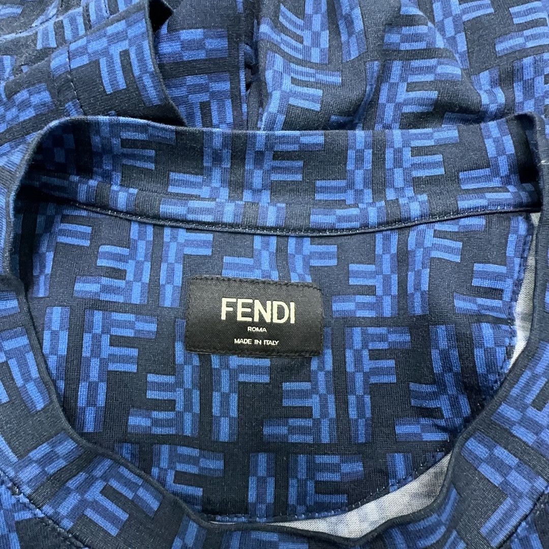 Fendi Fendi FF Logo Pattern T-Shirt Size S Size US S / EU 44-46 / 1 - 3 Thumbnail