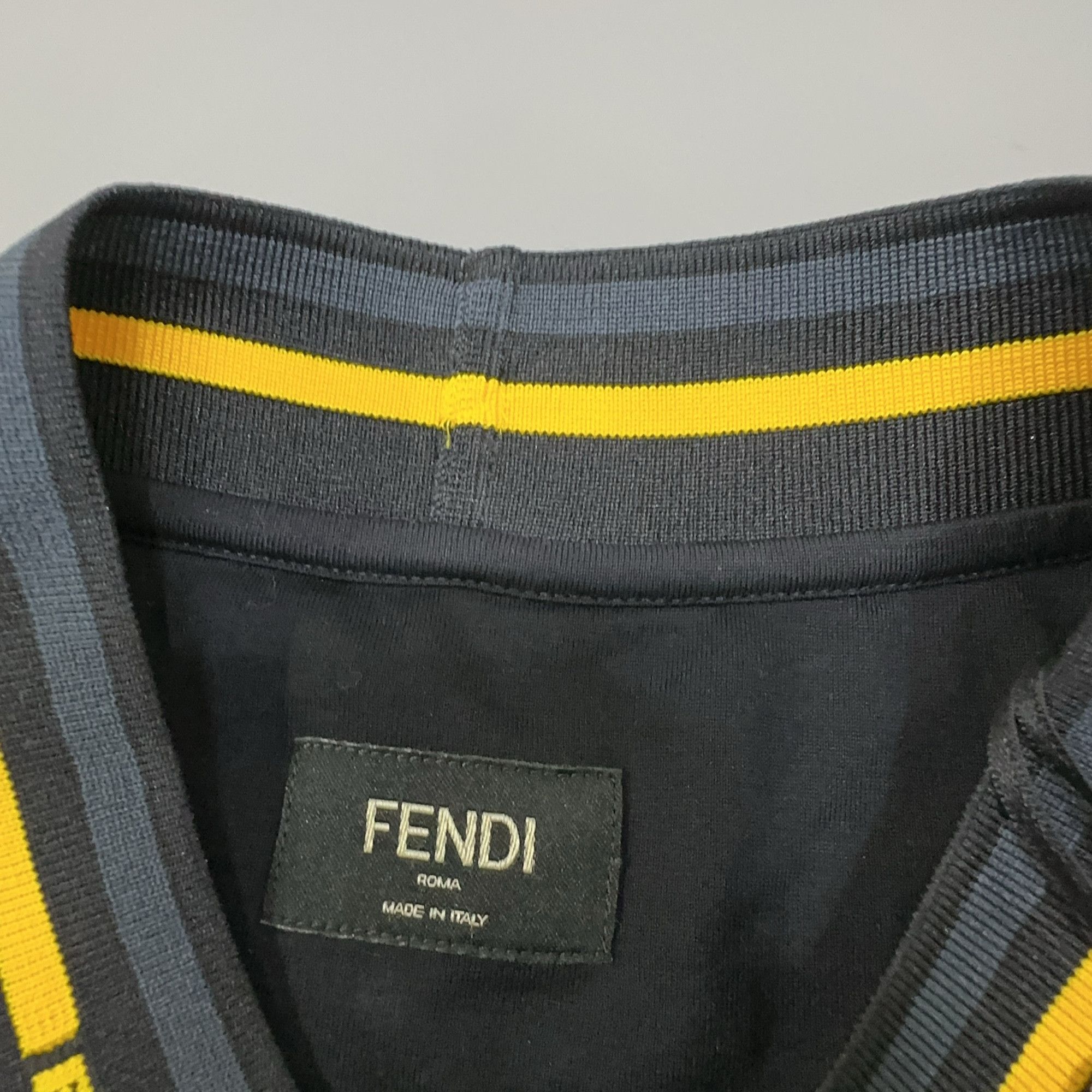 Fendi Fendi Roma Striped Trim T-Shirt Size L Size US L / EU 52-54 / 3 - 6 Thumbnail