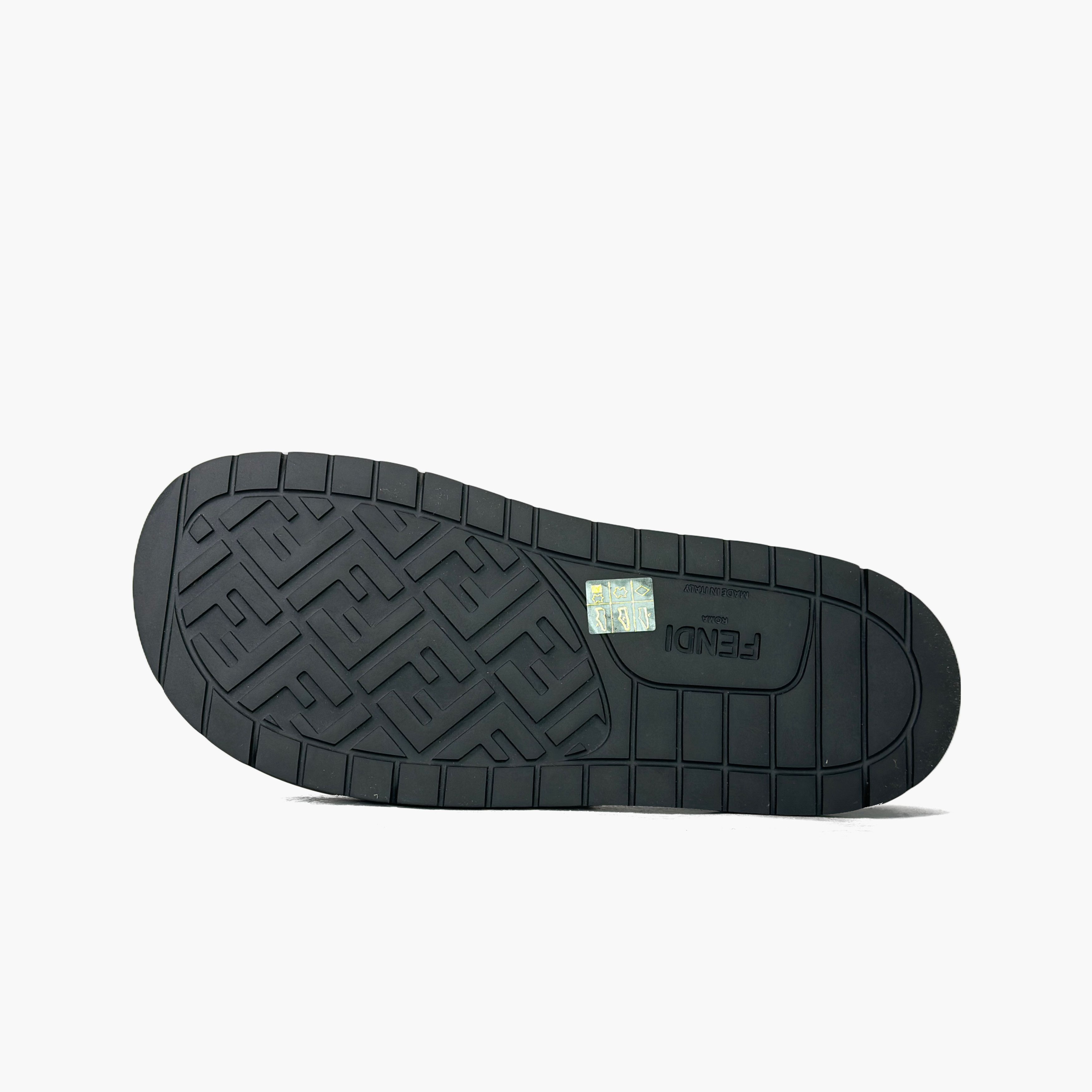 Fendi Fendi FF Logo Leather Slides US 10 / EU 43 Size US 10 / EU 43 - 8 Thumbnail