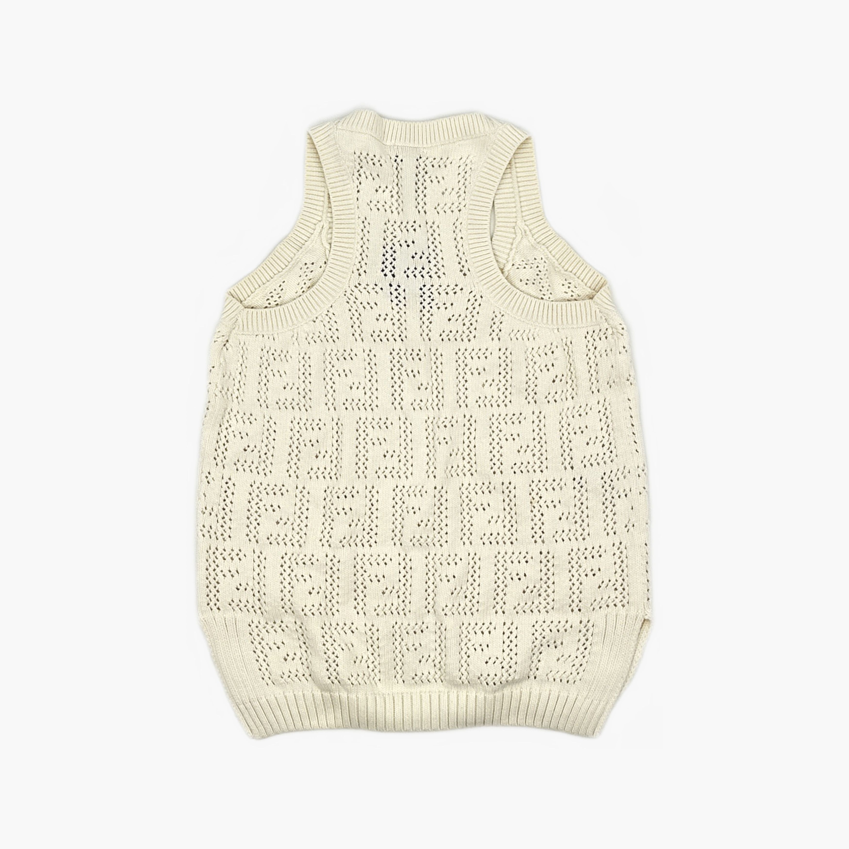 Fendi Fendi FF Logo Knit Tank Top Size 40 Size S / US 4 / IT 40 - 2 Thumbnail