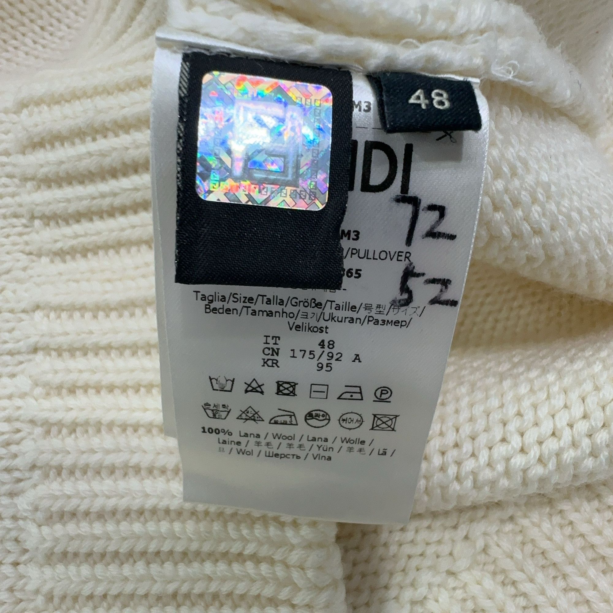 Fendi Fendi Logo Knit Sweater Size M Size US M / EU 48-50 / 2 - 3 Thumbnail
