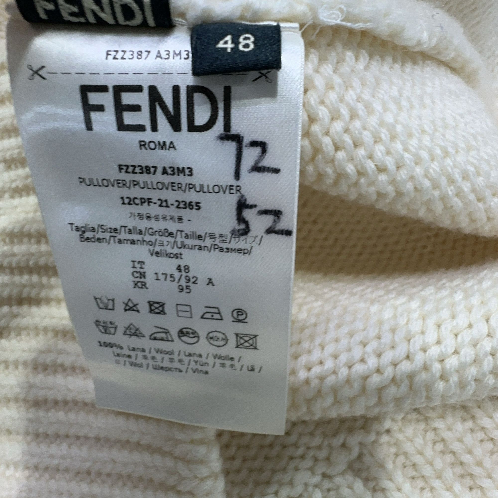 Fendi Fendi Logo Knit Sweater Size M Size US M / EU 48-50 / 2 - 4 Thumbnail