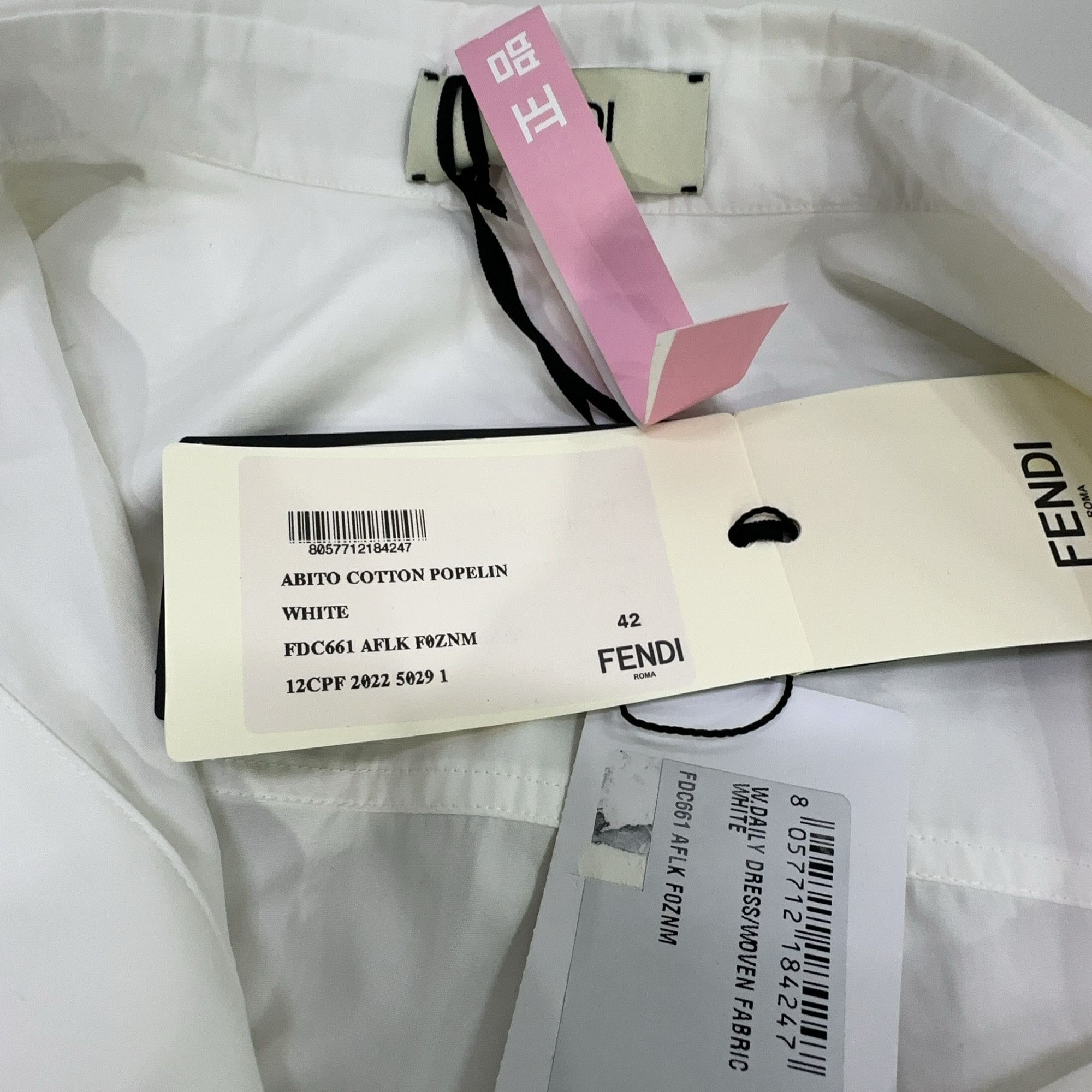 Fendi Fendi Cotton Poplin Shirt Dress Size 42 Size M / US 6-8 / IT 42-44 - 4 Thumbnail