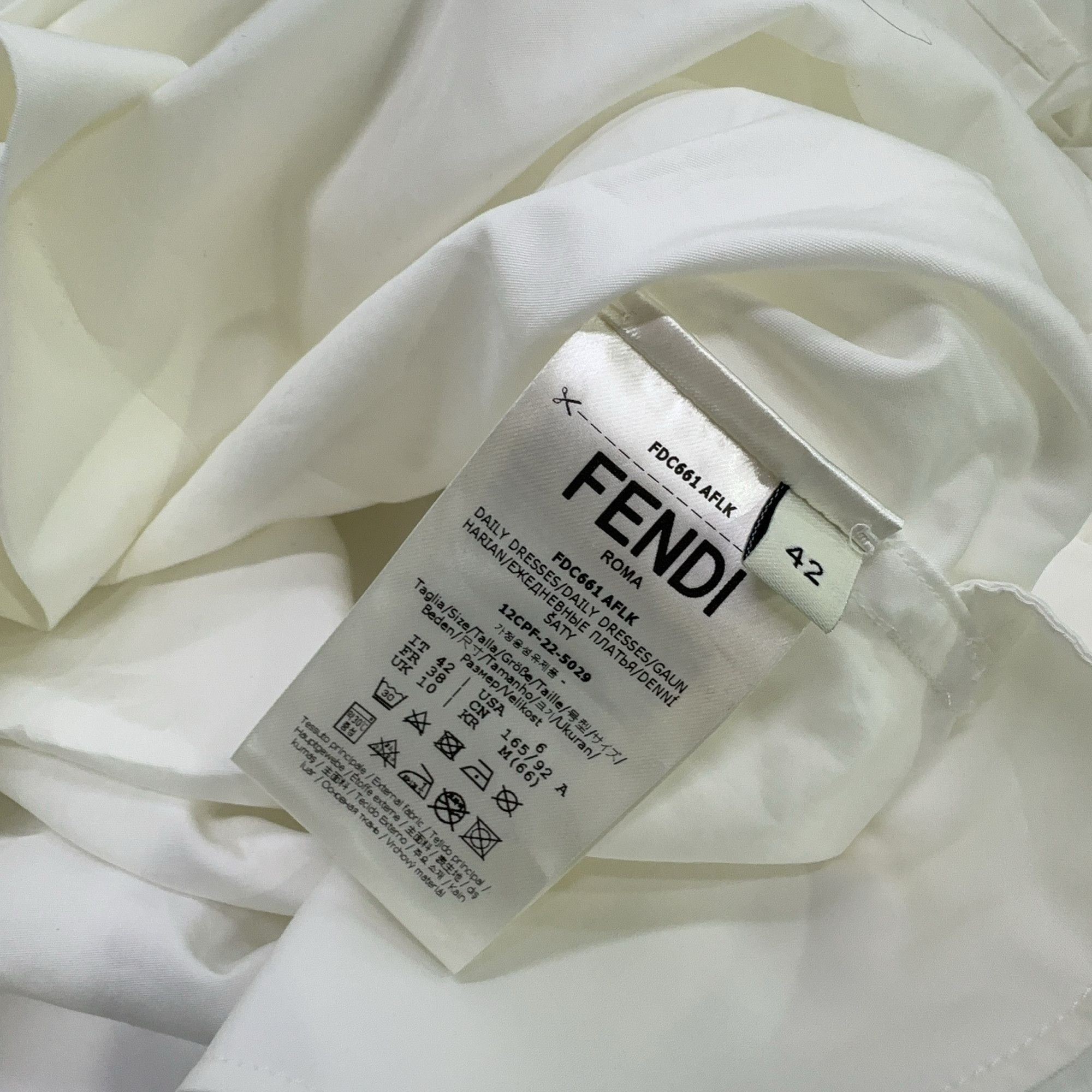 Fendi Fendi Cotton Poplin Shirt Dress Size 42 Size M / US 6-8 / IT 42-44 - 5 Thumbnail