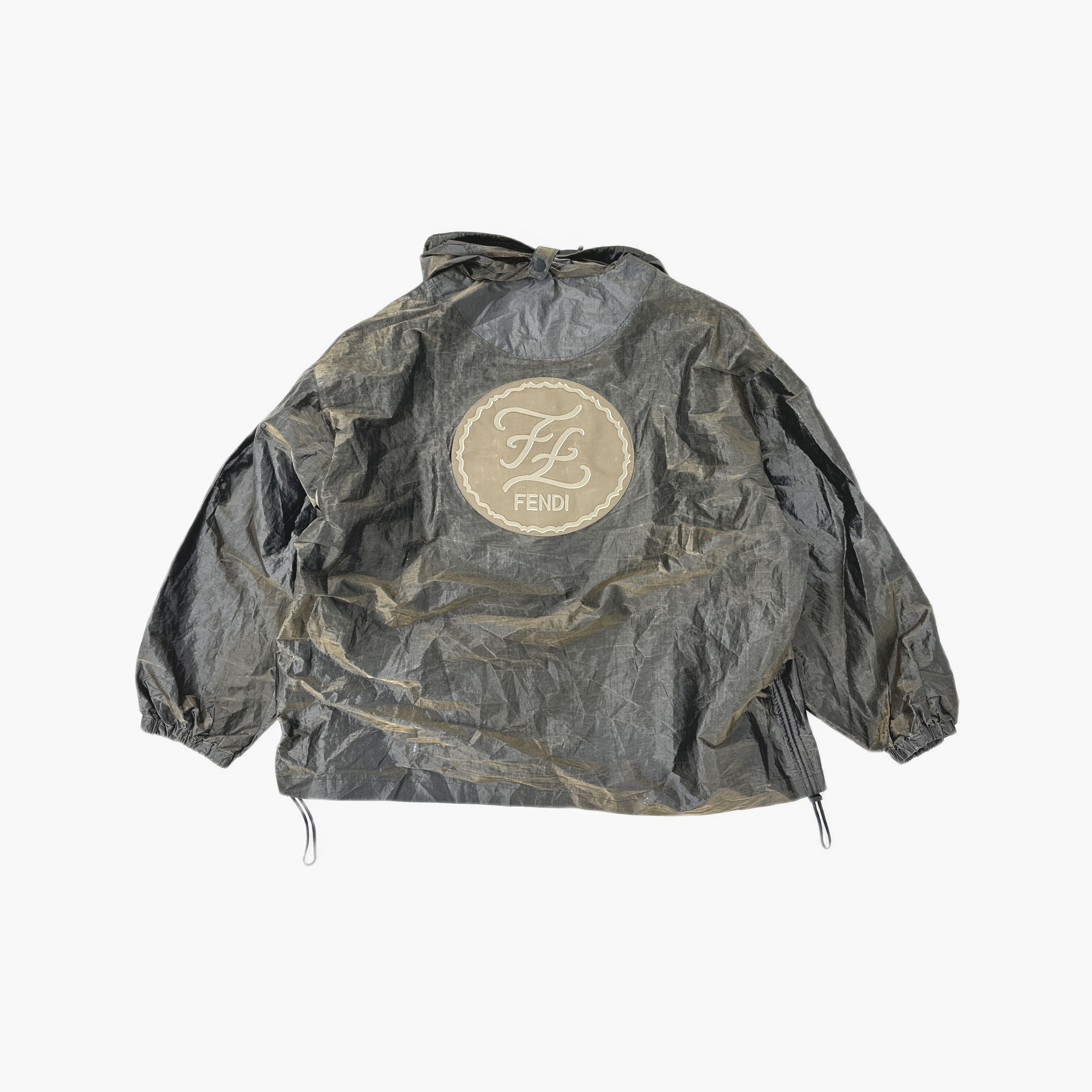 Fendi Fendi FF Logo Hooded Half-Zip Pullover Jacket Size M Size US M / EU 48-50 / 2 - 2 Thumbnail