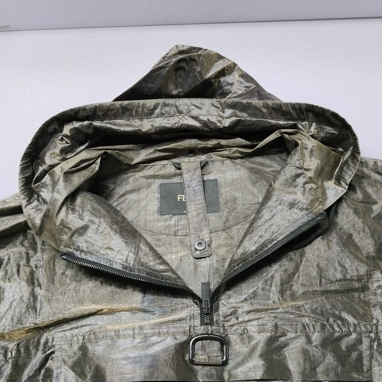 Fendi Fendi FF Logo Hooded Half-Zip Pullover Jacket Size M Size US M / EU 48-50 / 2 - 7 Thumbnail
