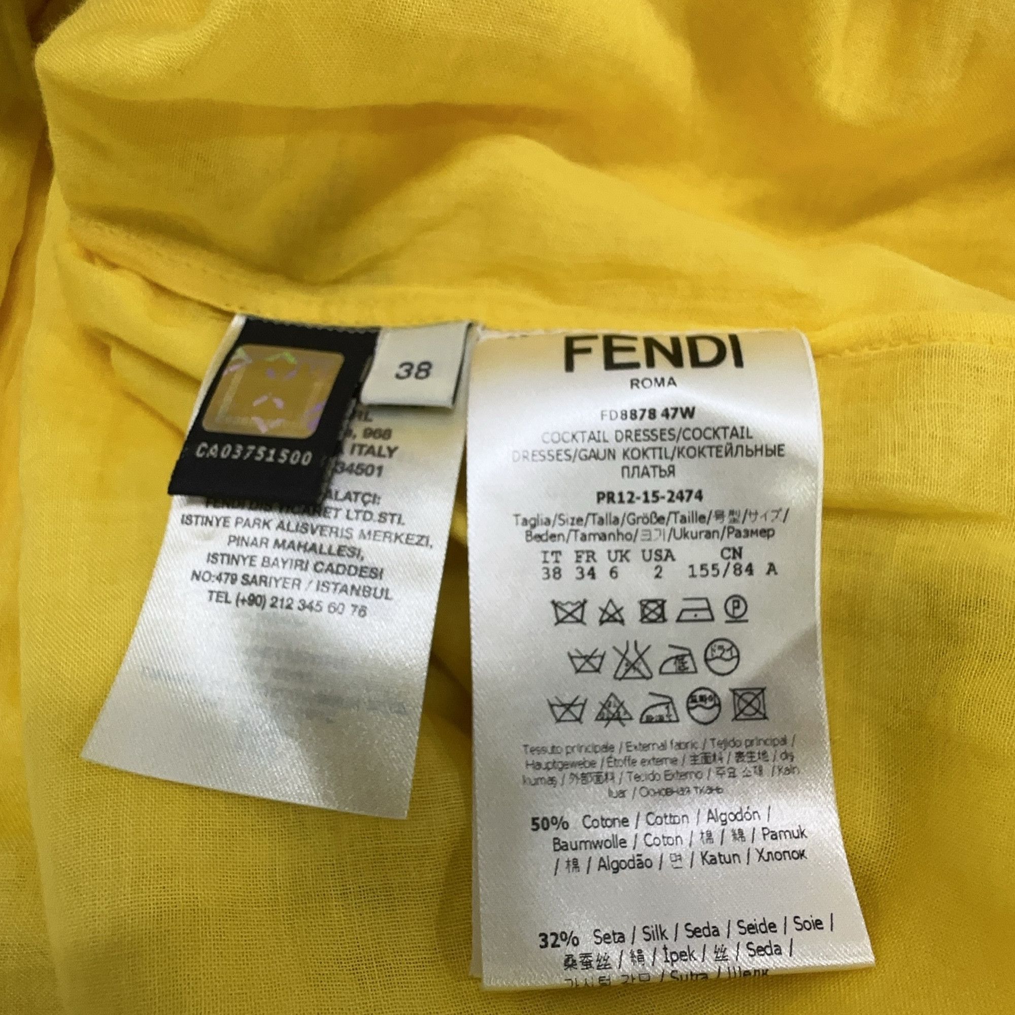 Fendi Fendi Multi Floral Mini Dress Size 38 Size XS / US 0-2 / IT 36-38 - 4 Thumbnail