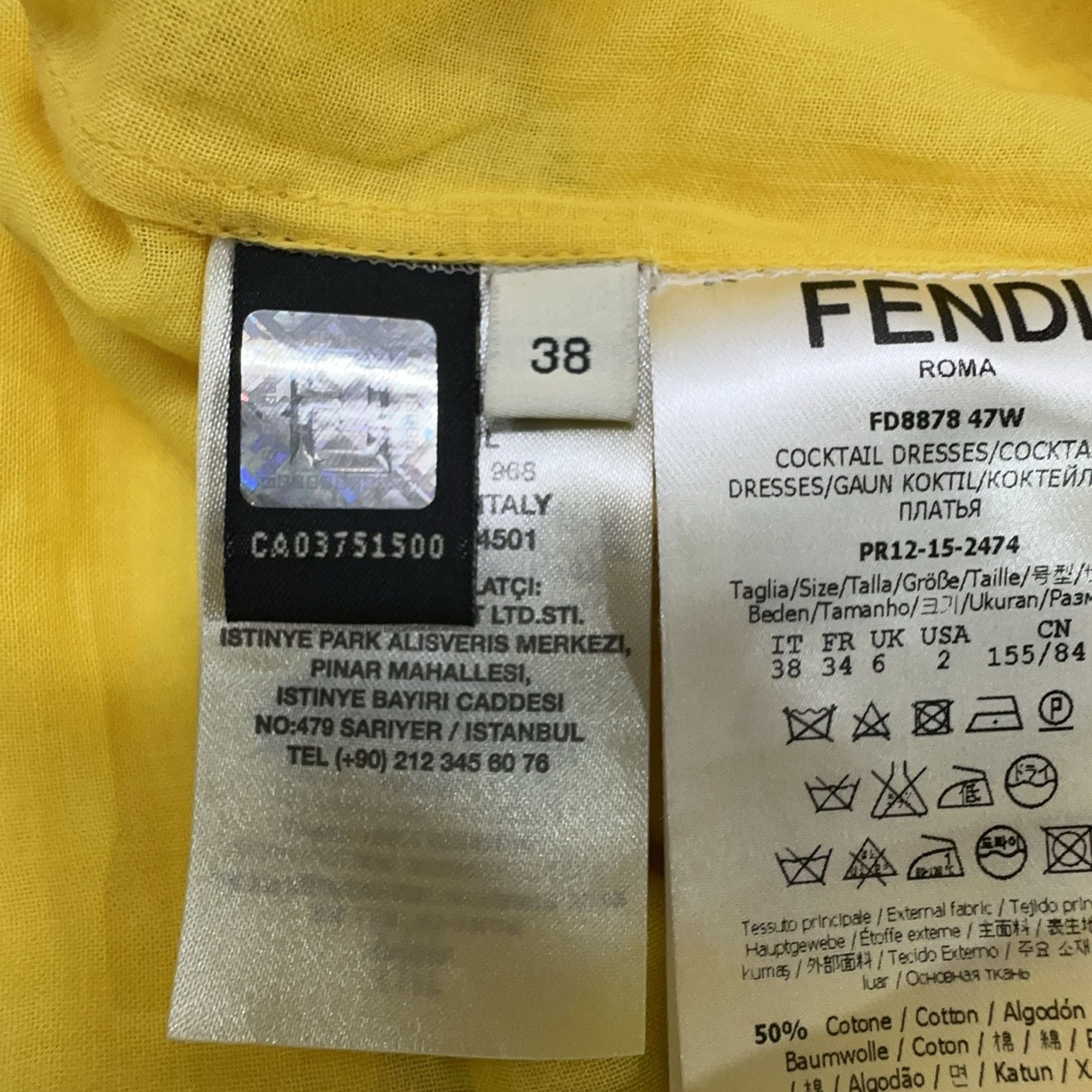 Fendi Fendi Multi Floral Mini Dress Size 38 Size XS / US 0-2 / IT 36-38 - 5 Thumbnail