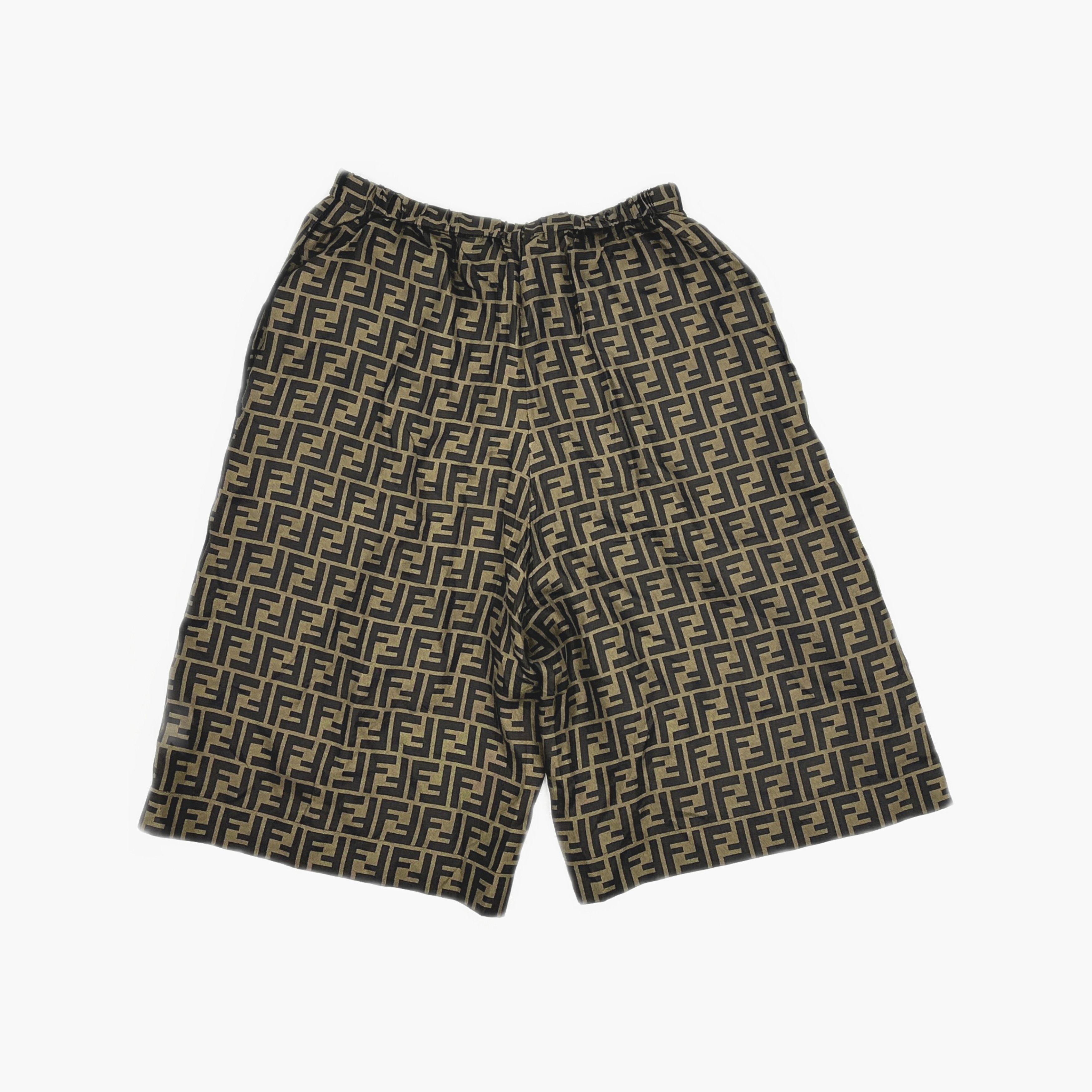 Fendi Fendi FF Logo Silk Shorts Size 40 Size 27" / US 4 / IT 40 - 2 Thumbnail