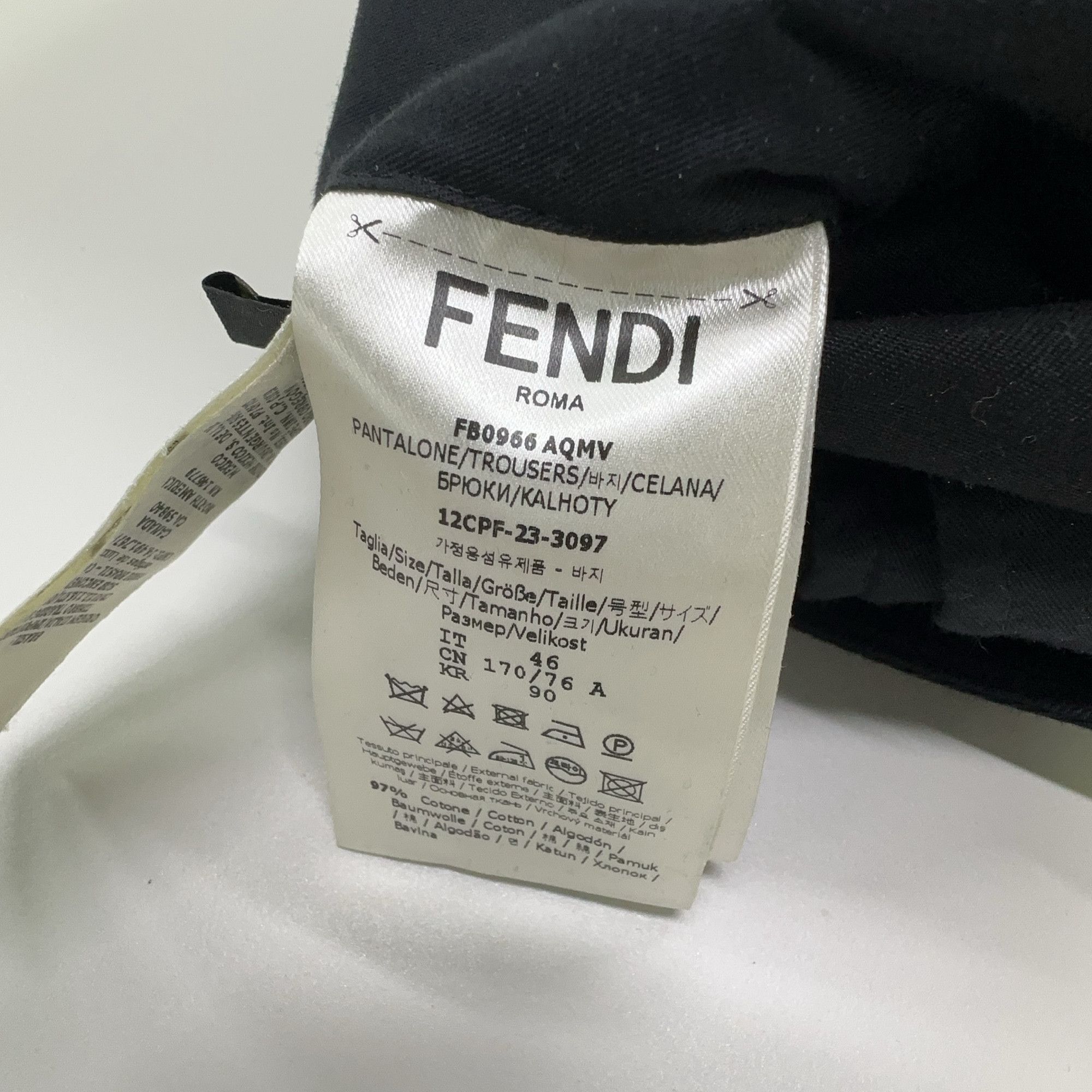 Fendi Fendi Solid Trousers Size 30 Size US 30 / EU 46 - 4 Thumbnail